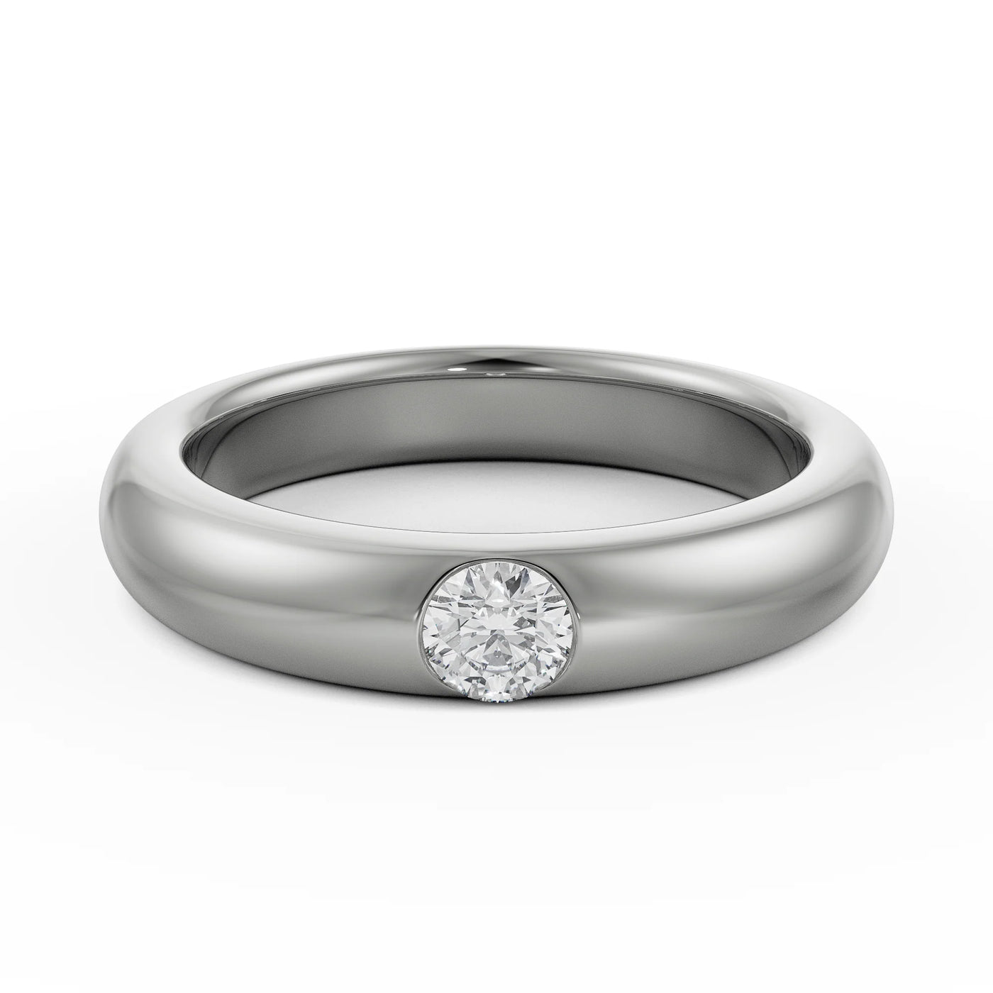 Sleek Round Lab Grown Diamond Band
