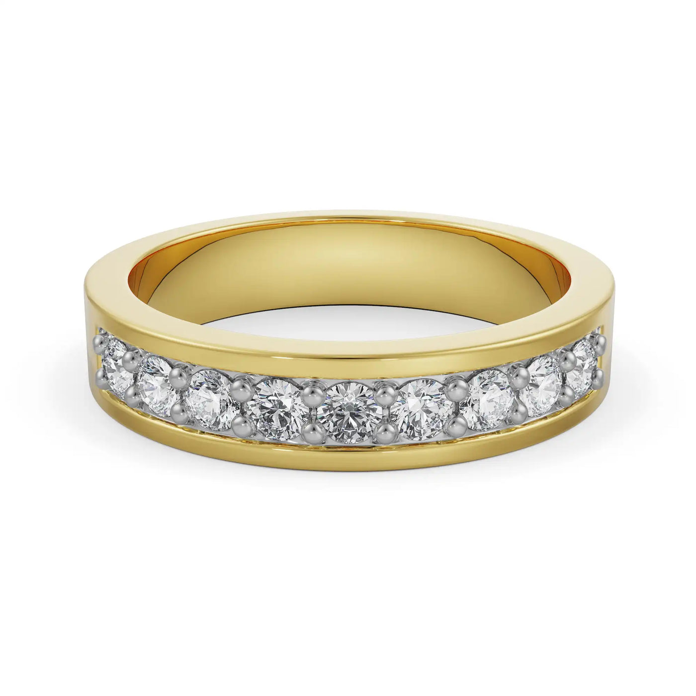 Sleek Row Lab Grown Diamond Band