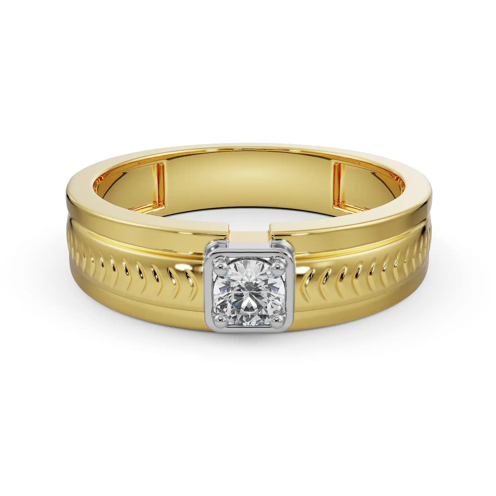 Liam Diamond Ring for Men Front View