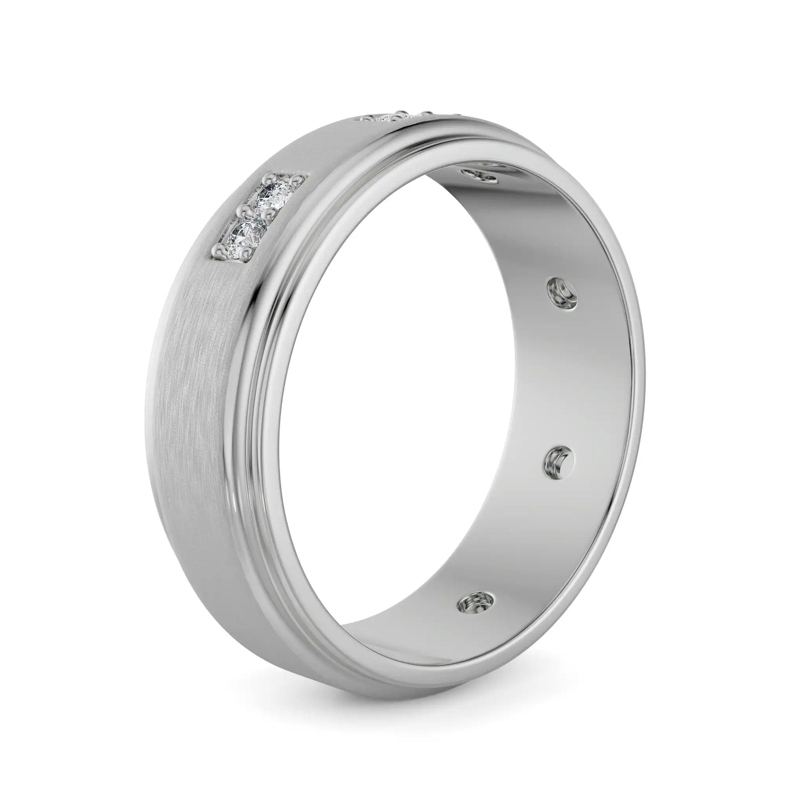 Tezz Diamond Band for Men Side View