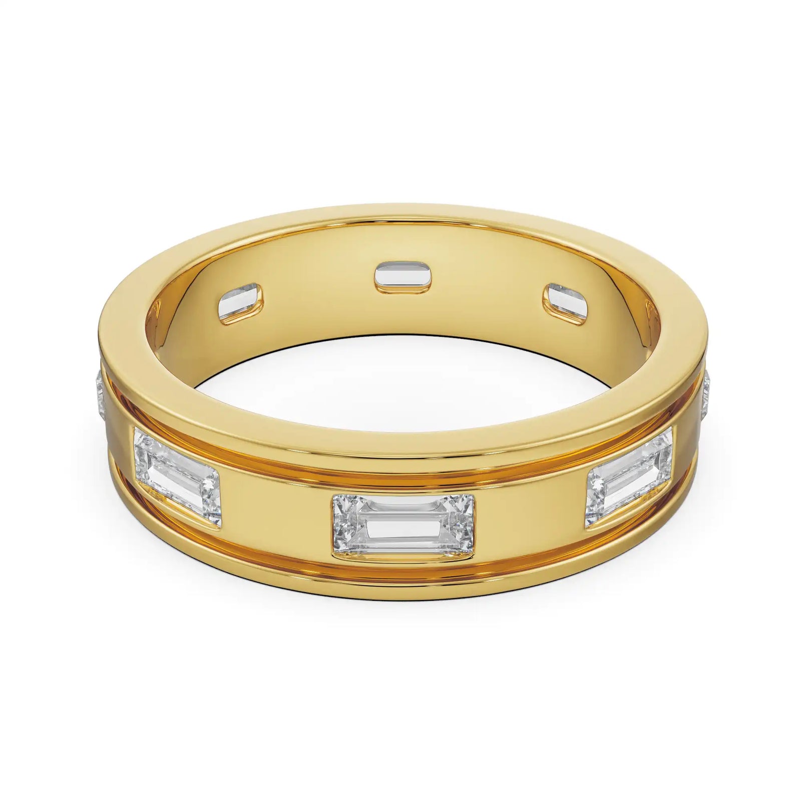 Regal Wedding Band for Men Front View