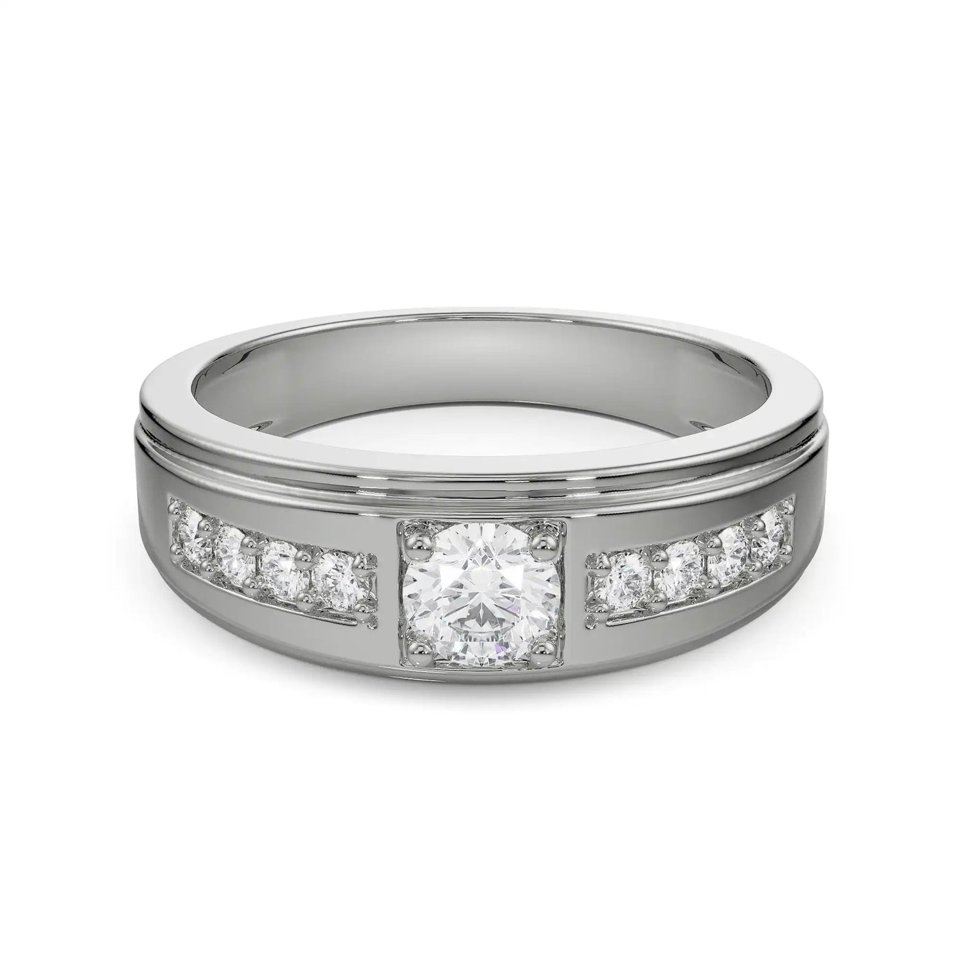 Stardust Lab Grown Diamond Ring for Men 9KT