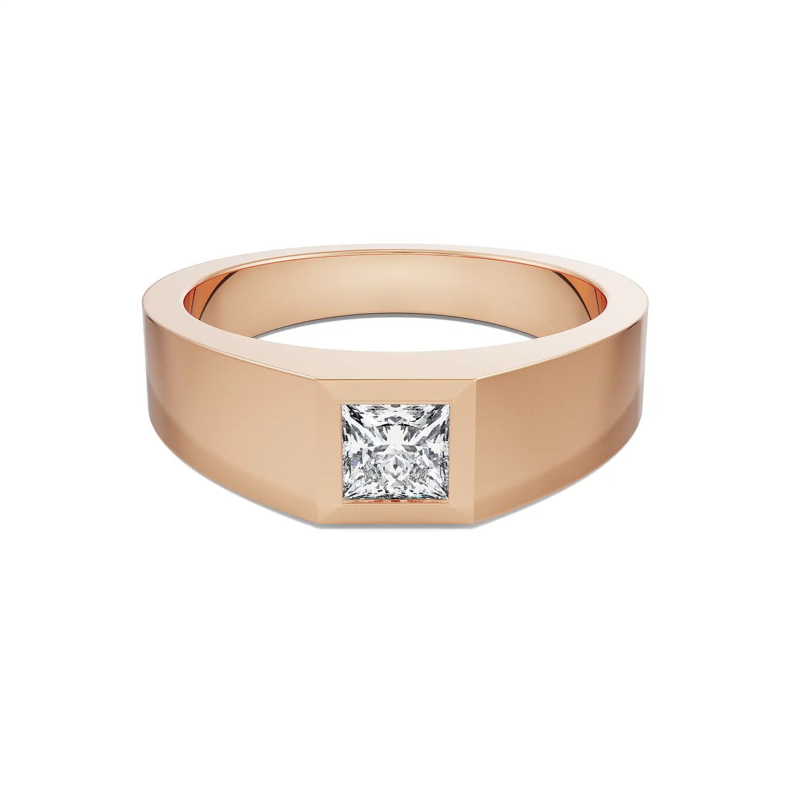 Princess Cut Jake Diamond Ring Front View