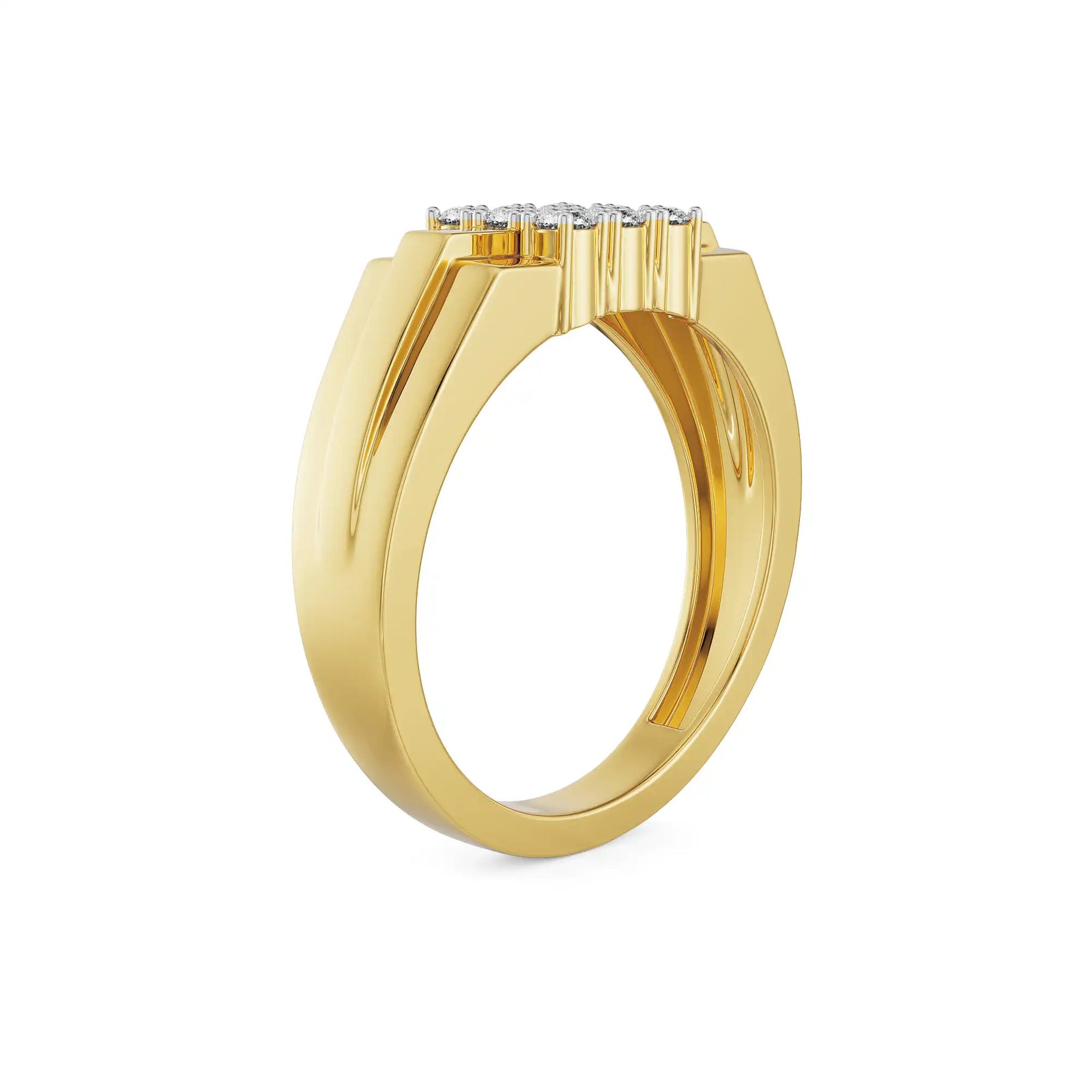 Arthur Diamond Ring for Men Side View