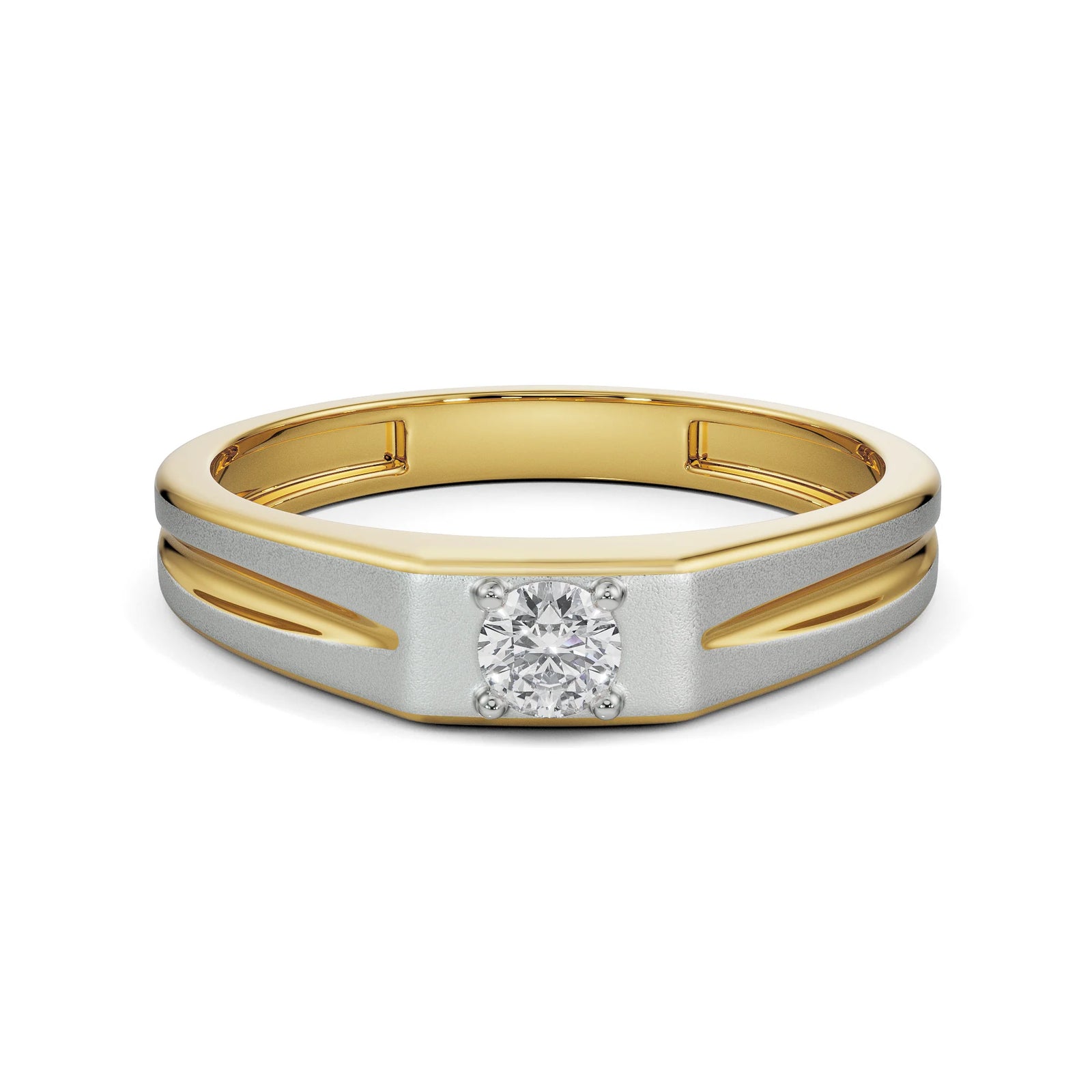 Minimalisit Diamond Band for Men Front view