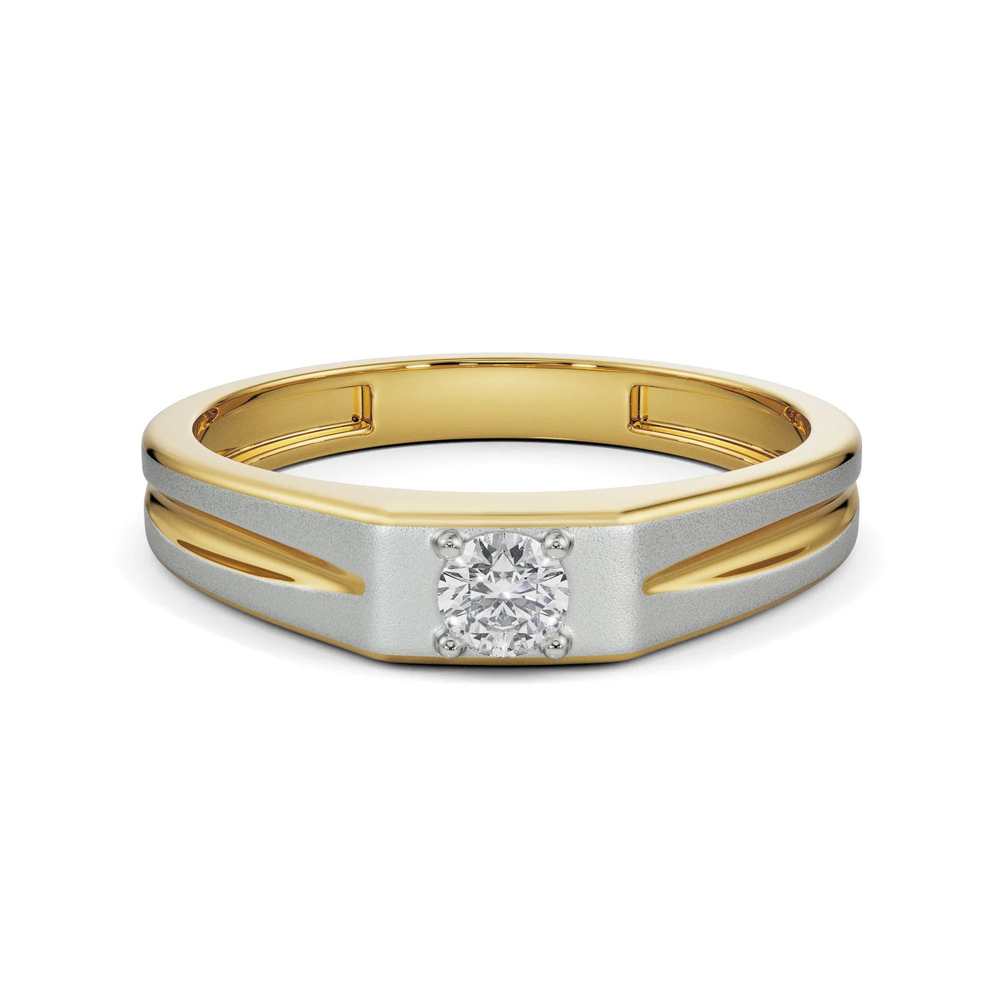 Minimalist Lab Grown Diamond Band for Men 9KT