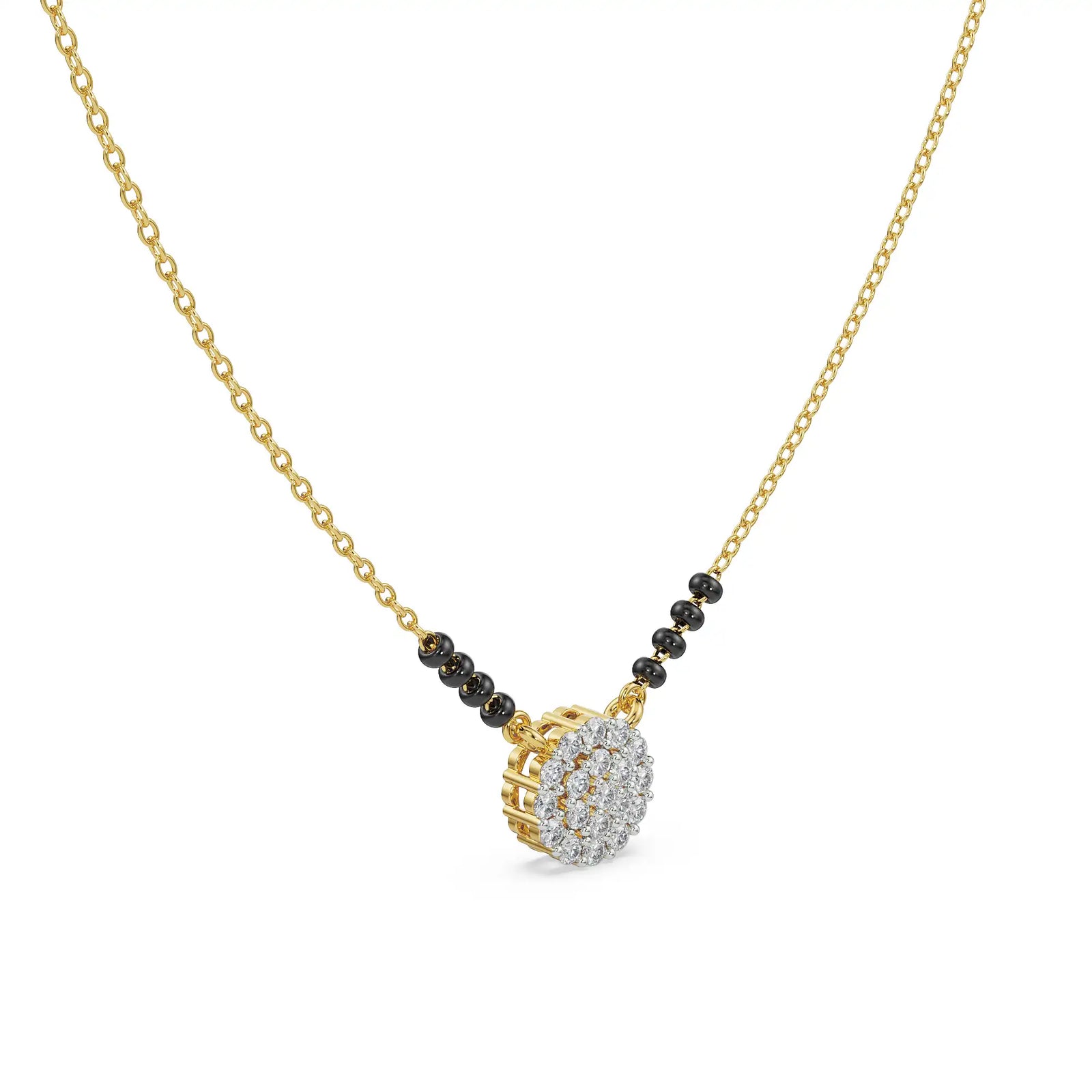 Aanya Diamond Mangalsutra Side View