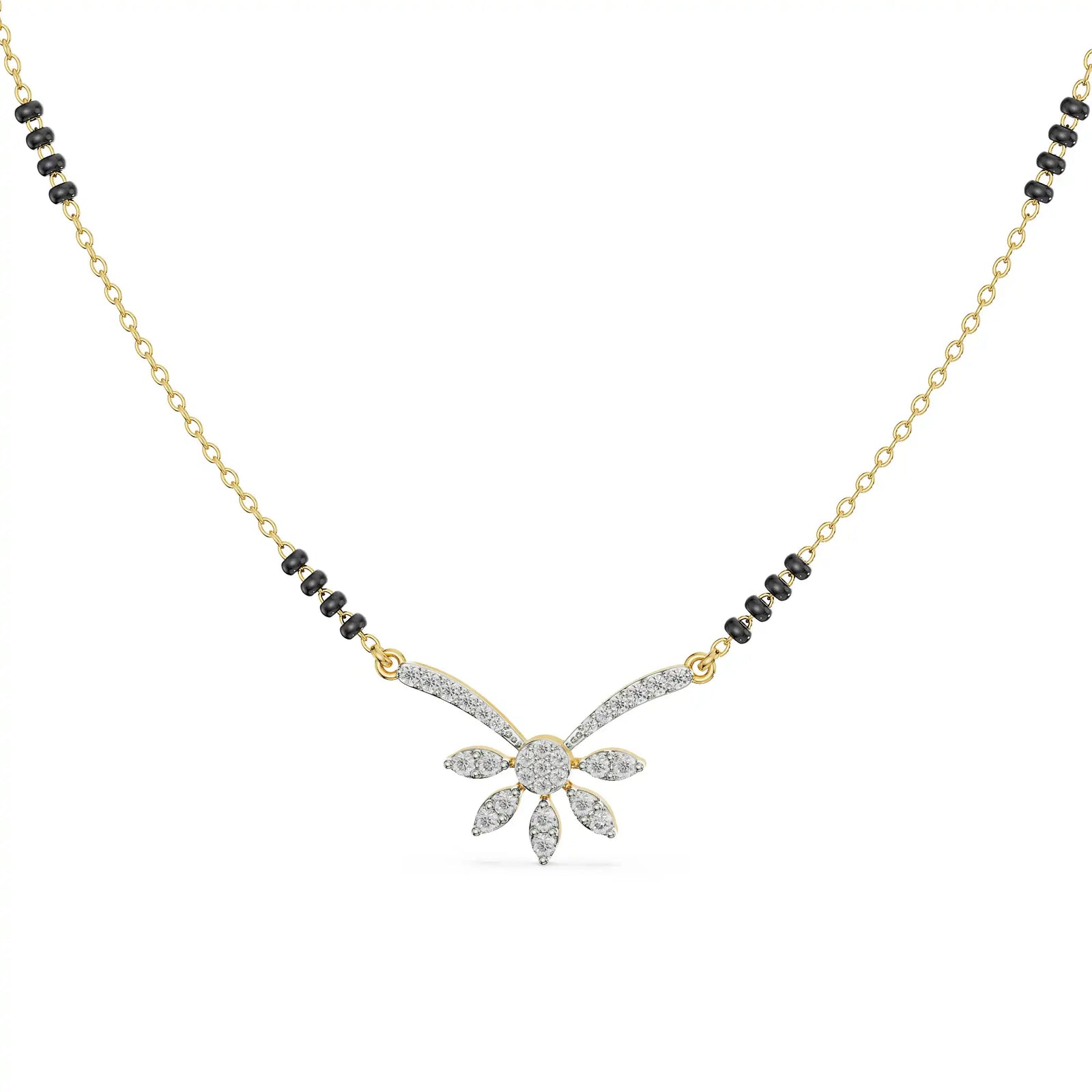 Aayat Diamond Mangalsutra Front View
