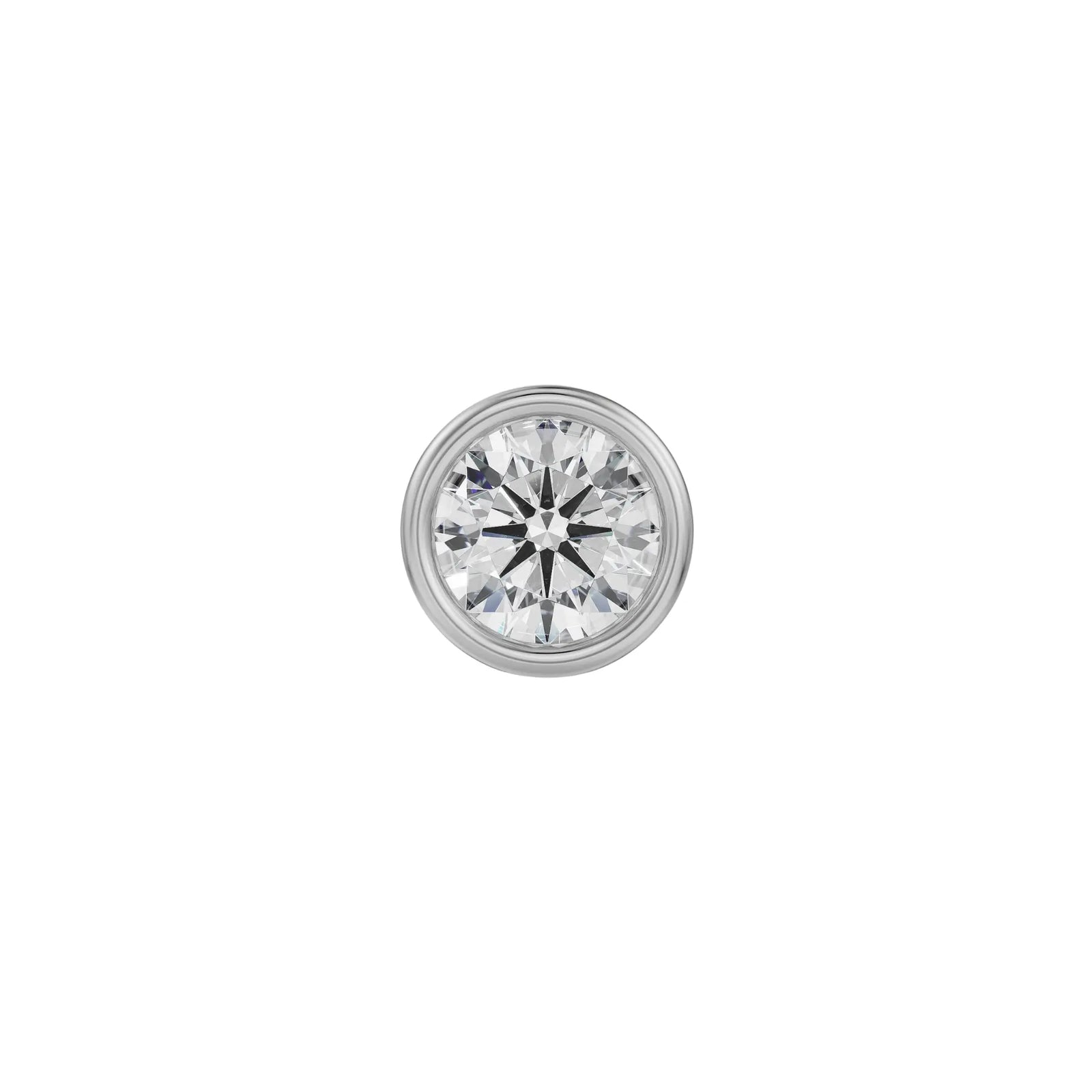 0.5 CT Round Solitaire Studs for men Front View