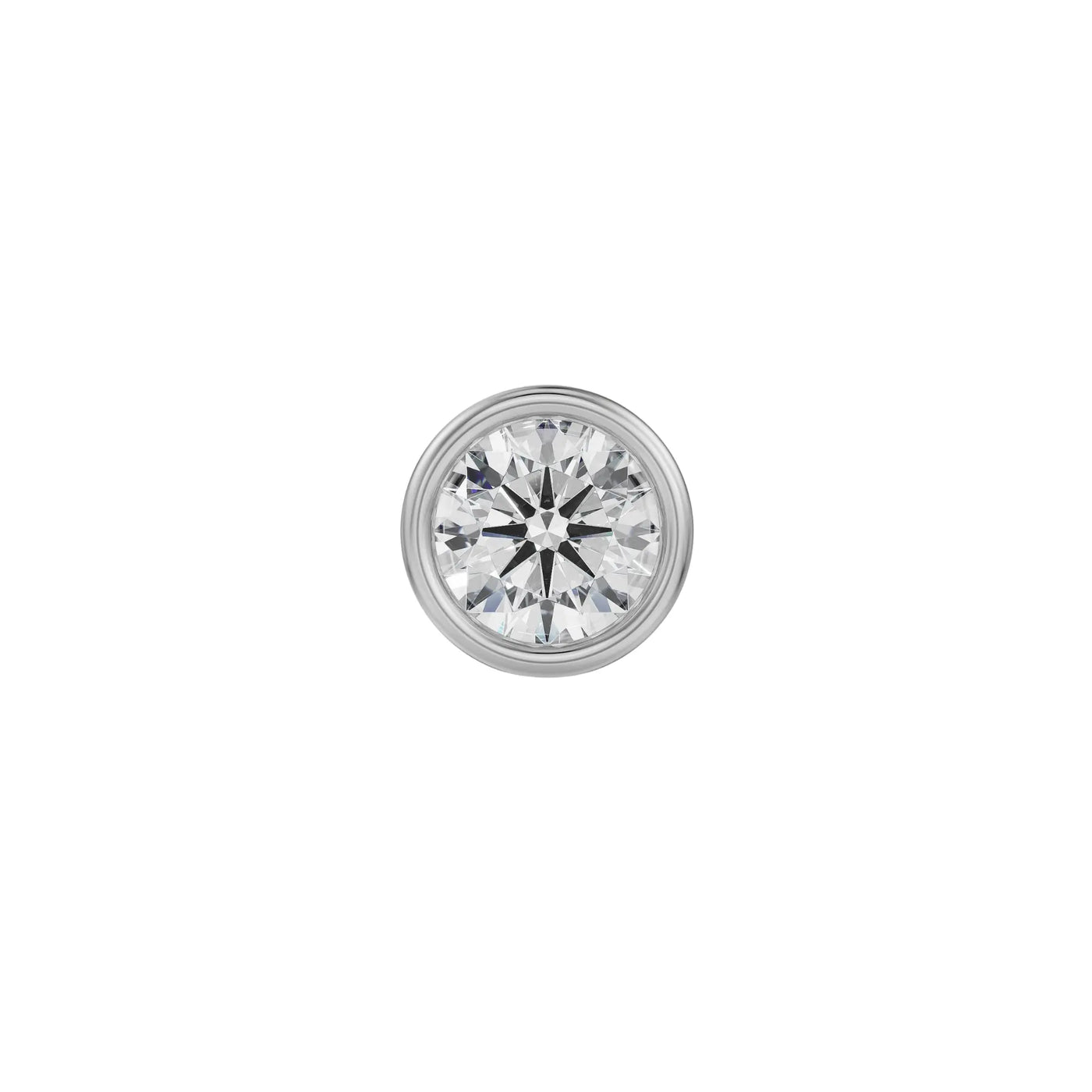 0.5 CT Round Lab Grown Diamond Solitaire Studs for Men 9KT