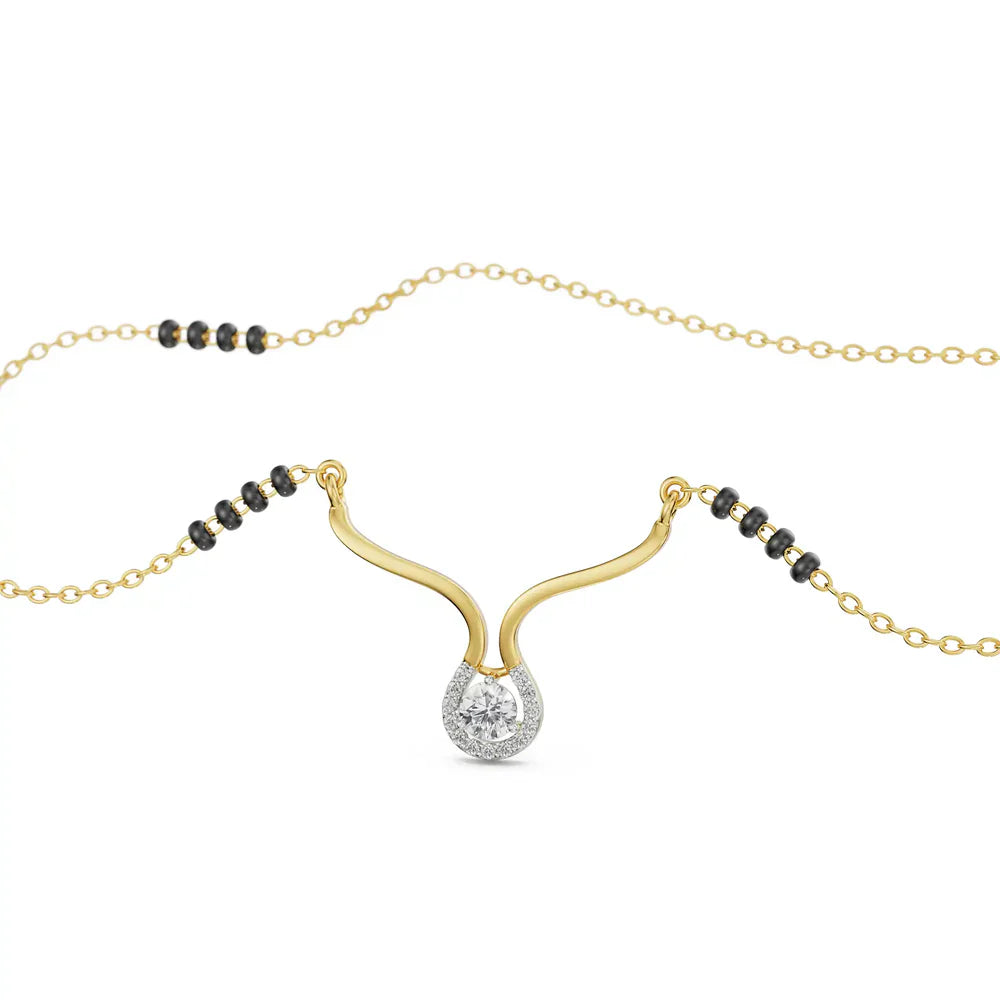 Keerat Lab Grown Diamond Mangalsutra 9KT