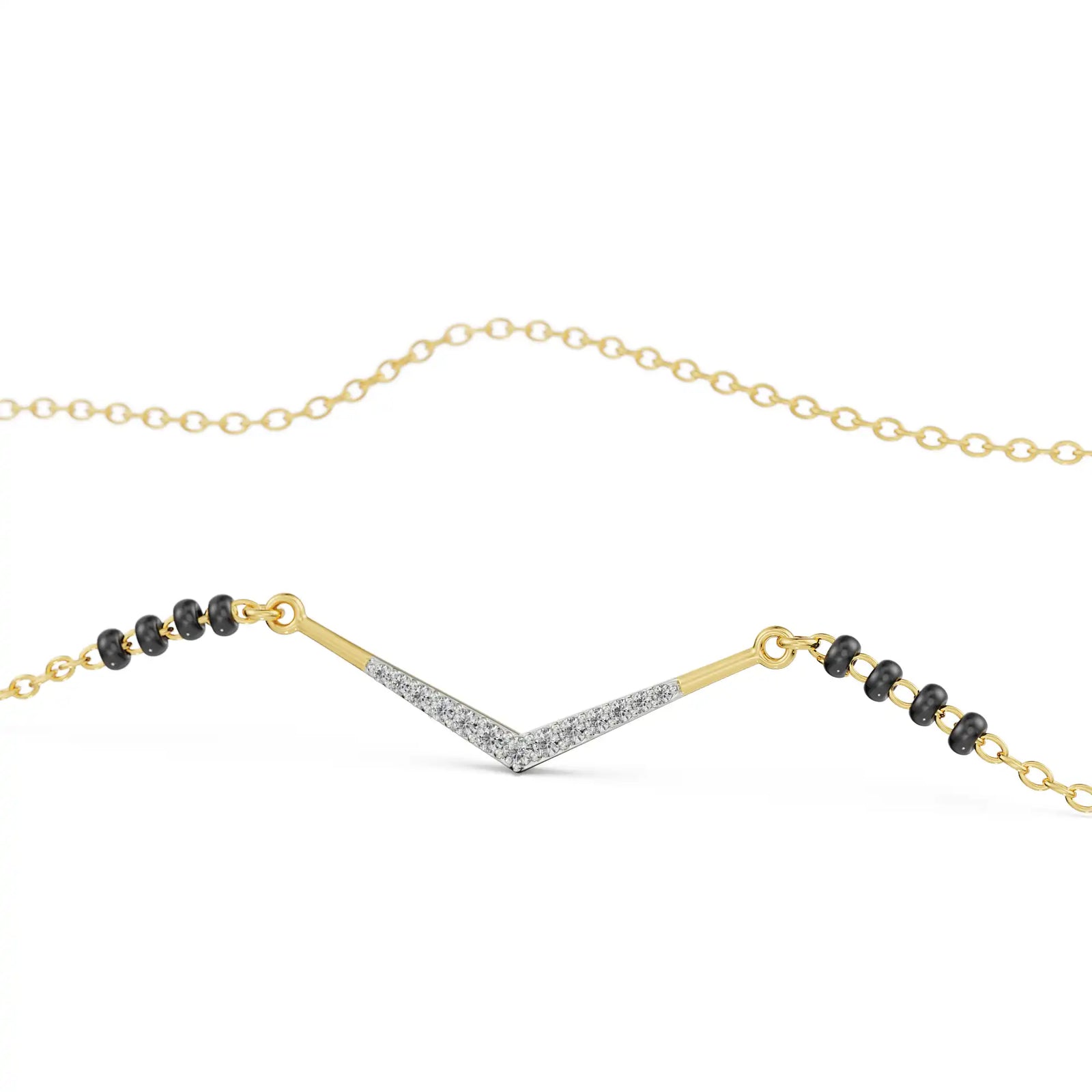 Meera Diamond Mangalsutra Prospective View
