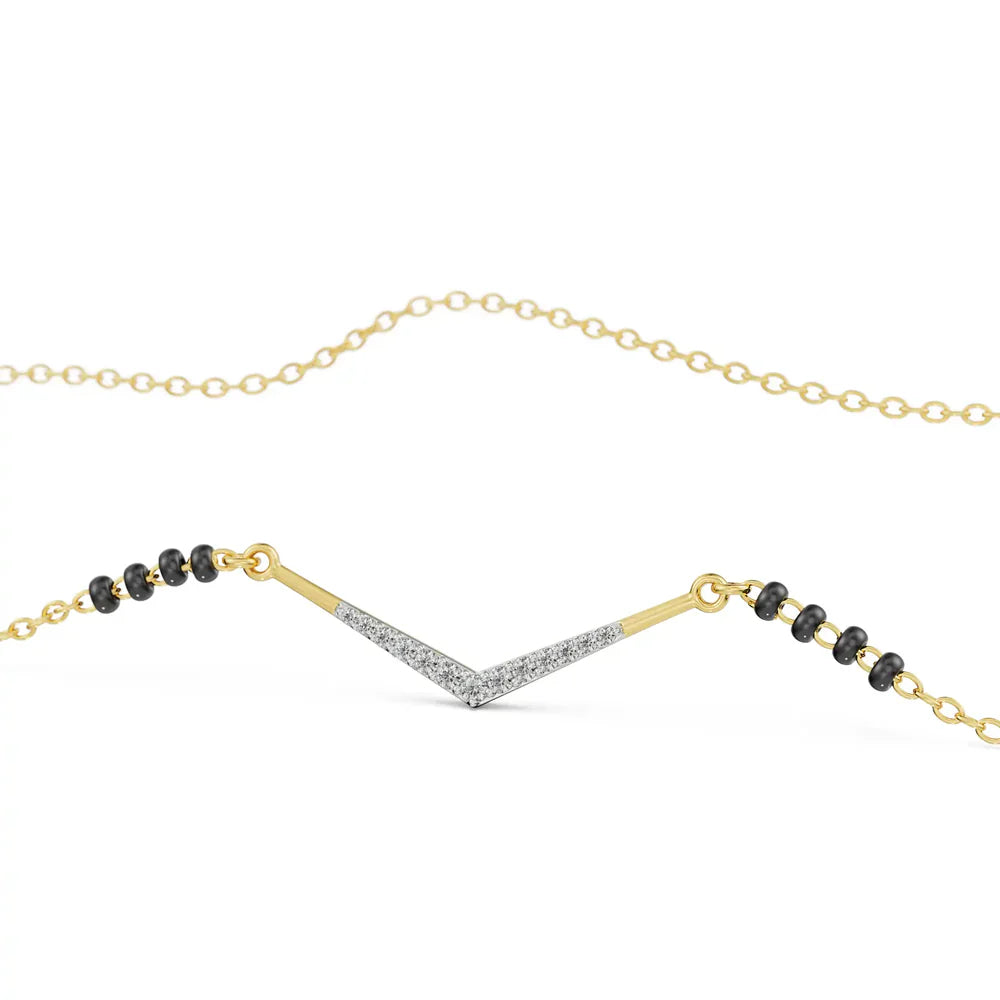 Meera Lab Grown Diamond Mangalsutra_in_stock