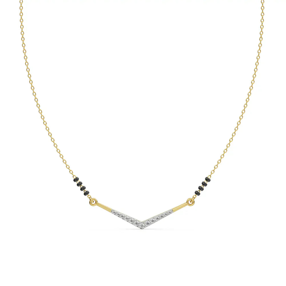 Meera Lab Grown Diamond Mangalsutra_in_stock