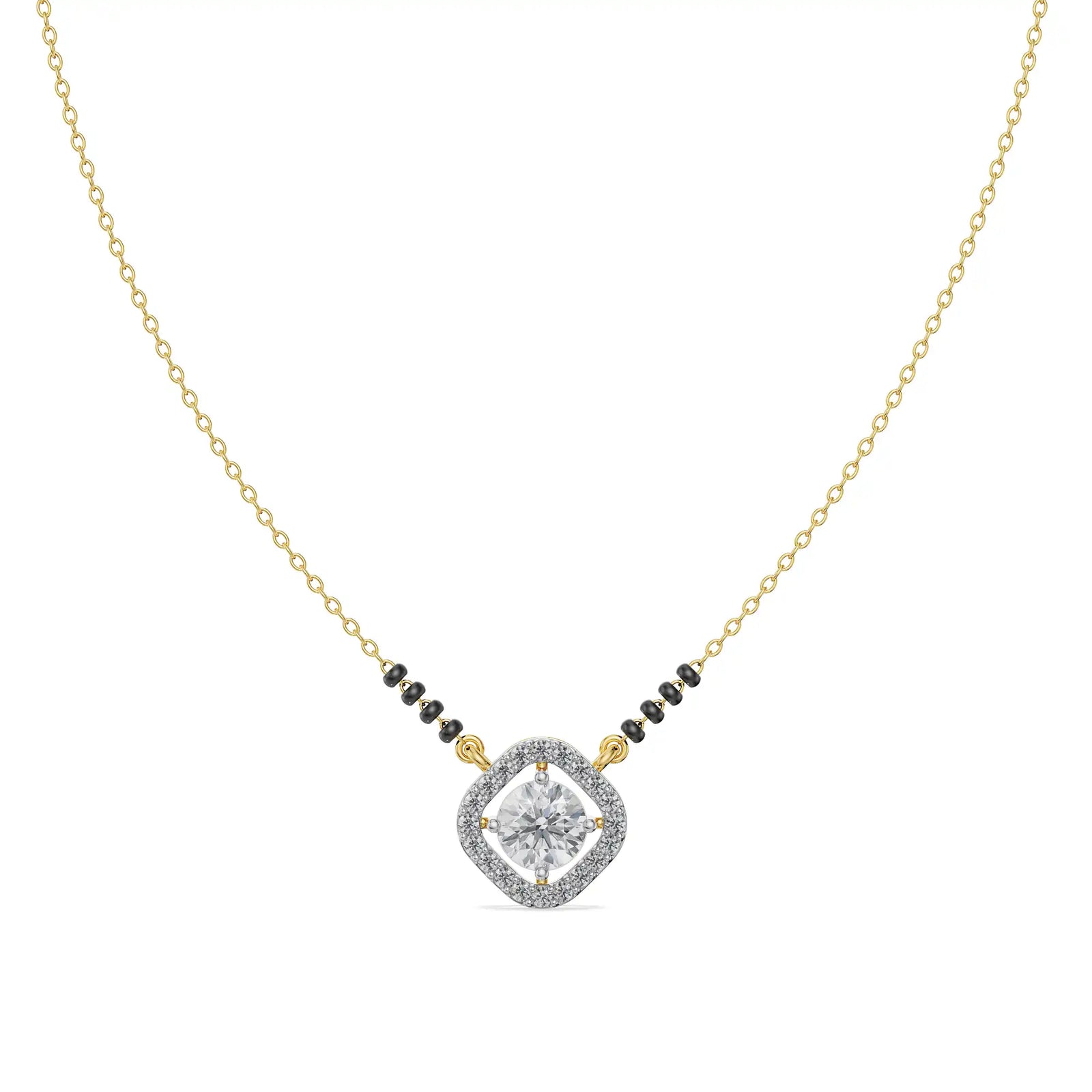 Nirvi Diamond Mangalsutra Front View