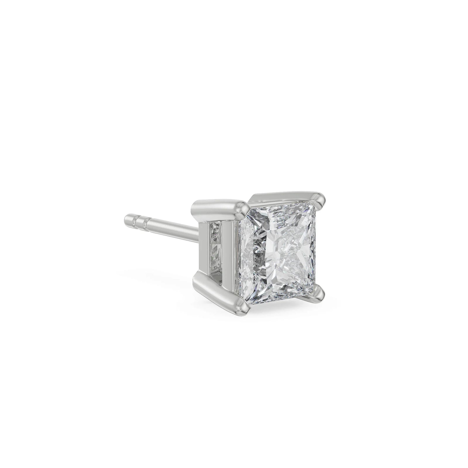 Kian Lab Grown Diamond Solitaire Studs for Men - Right view