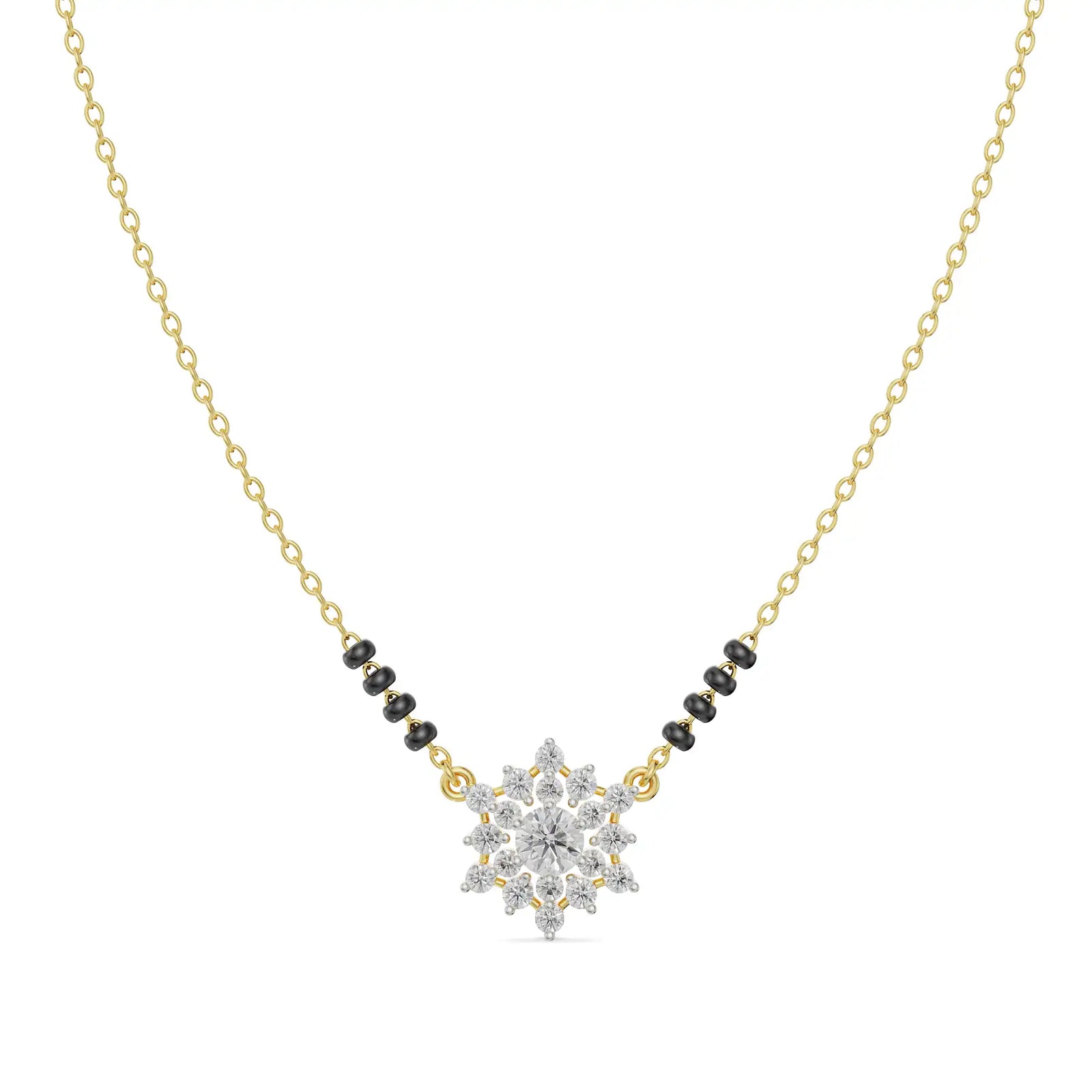 Seher Diamond Mangalsutra Front View