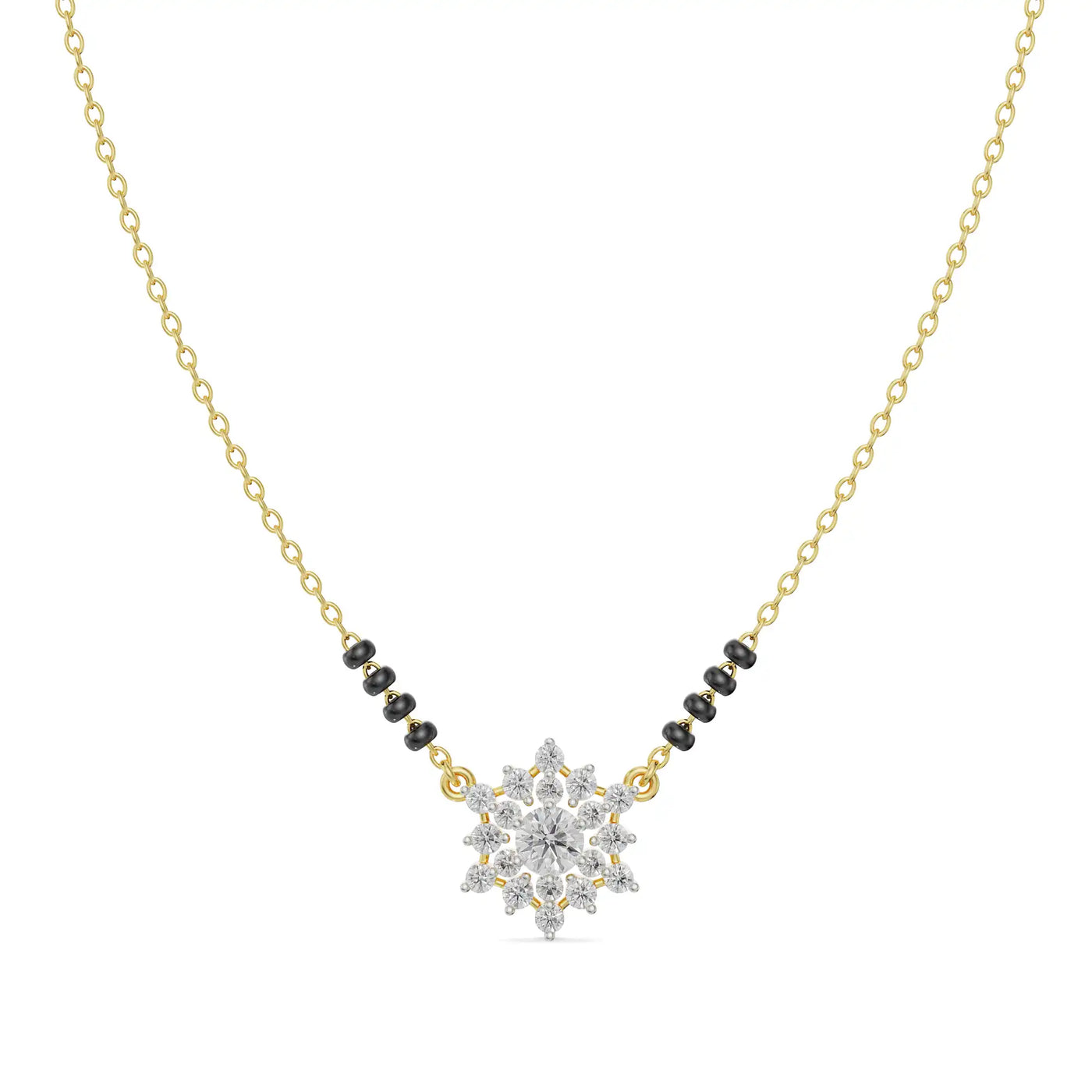 Seher Lab Grown Diamond Mangalsutra 9KT