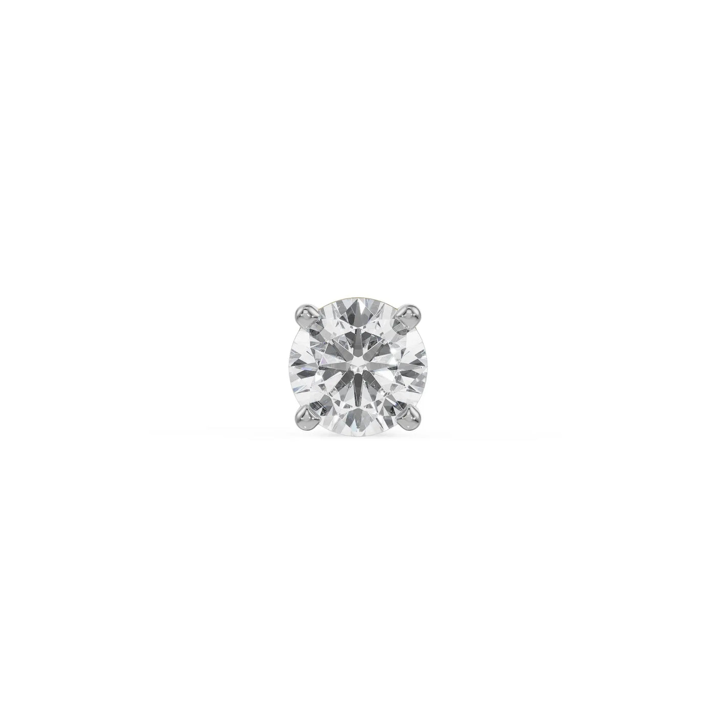 Ziv Round Lab Grown Diamond Solitaire Studs for Men