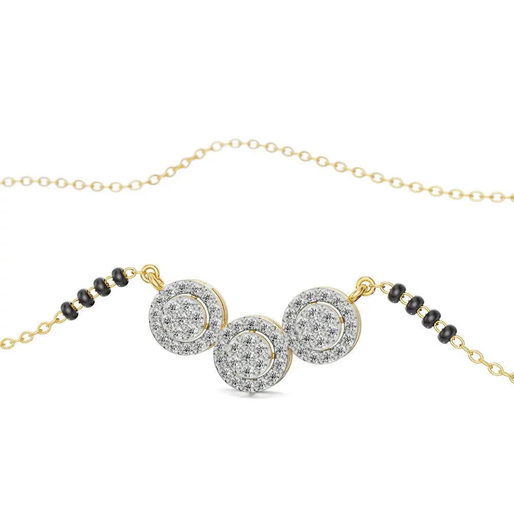 Reeha Lab Grown Diamond Mangalsutra 9KT