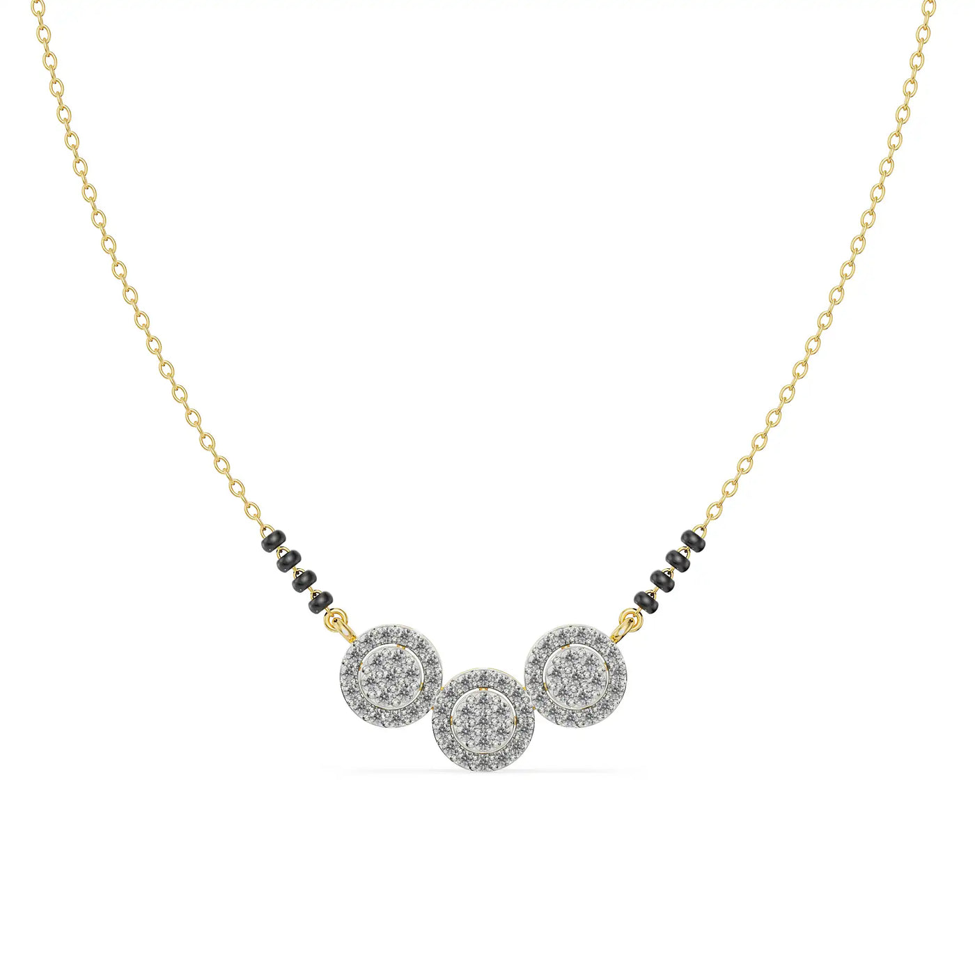 Reeha Lab Grown Diamond Mangalsutra 9KT