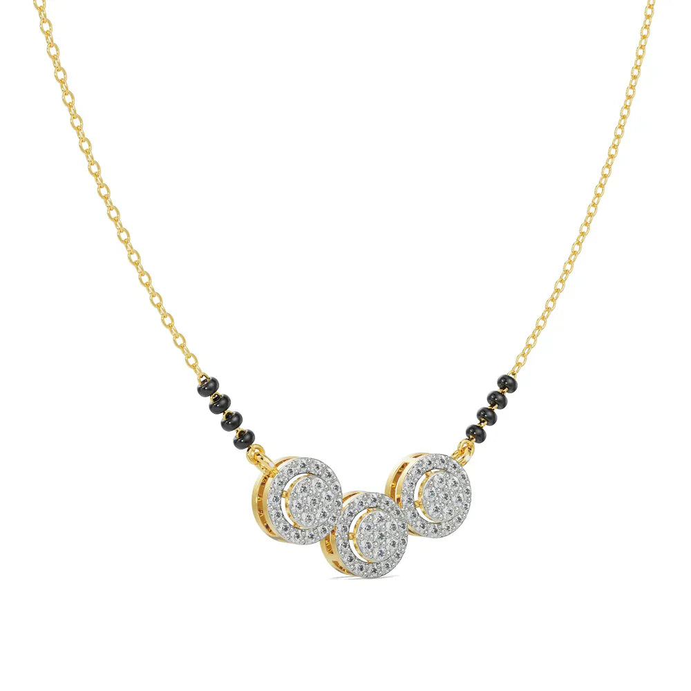 Reeha Lab Grown Diamond Mangalsutra 9KT