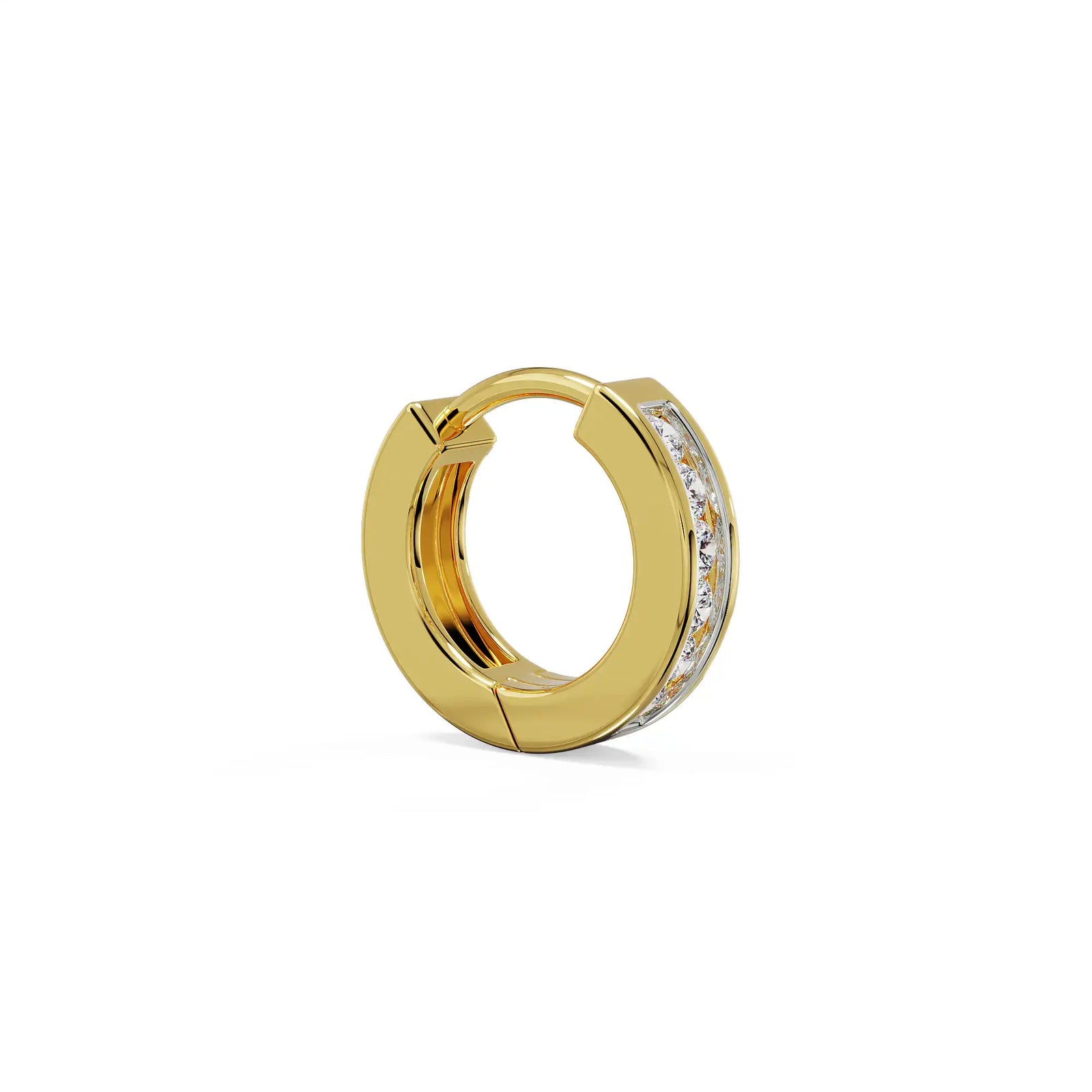 Vivian Diamond Men’s Hoop Left View