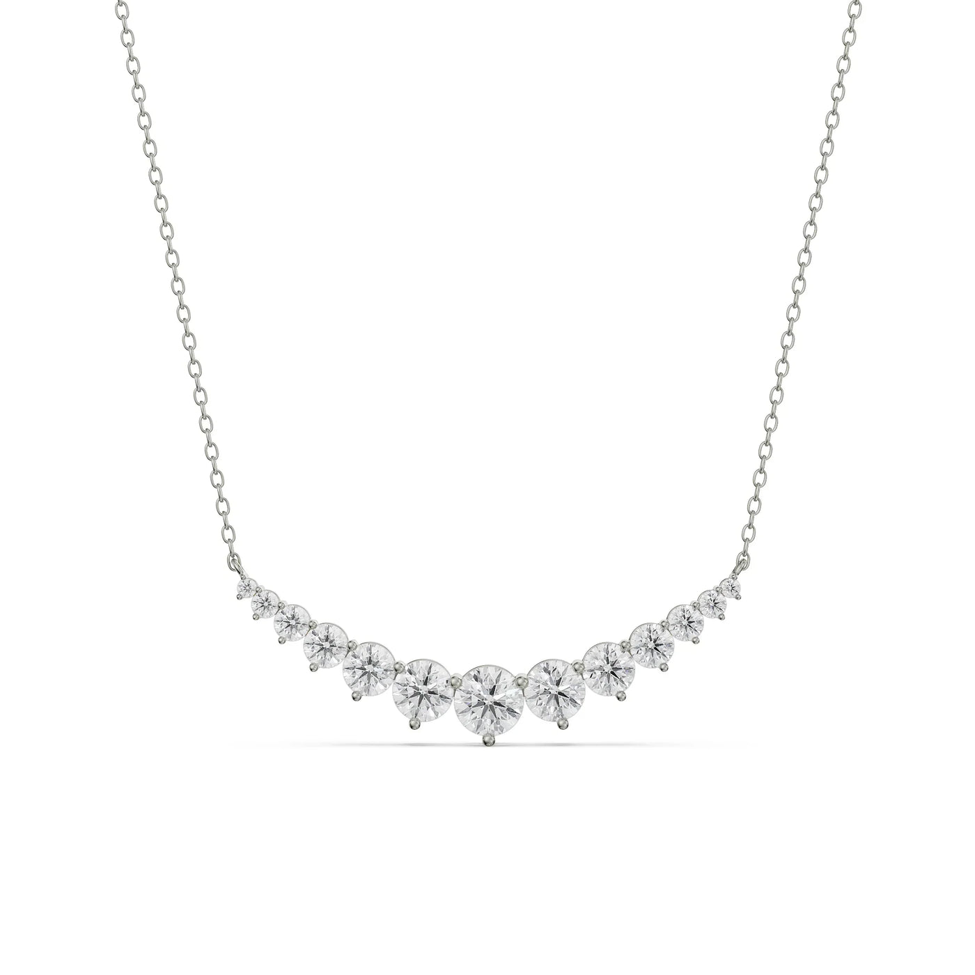 Eternity Round Lab Grown Diamond Necklace 9KT