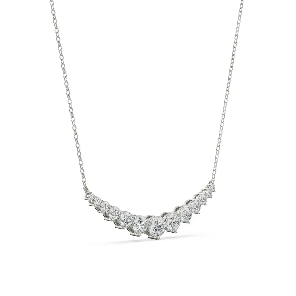 Eternity Round Lab Grown Diamond Necklace 9KT