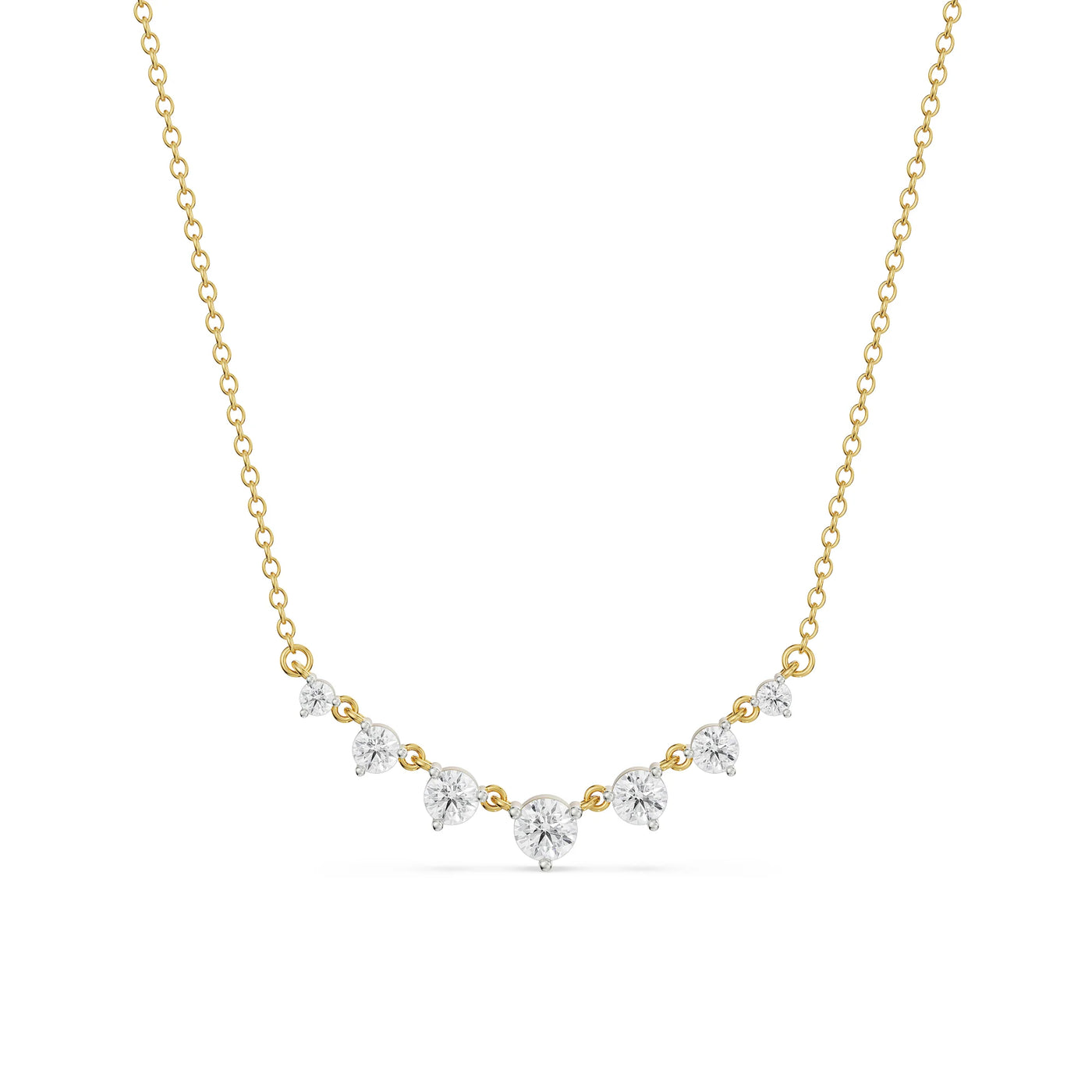 Minimalist Tennis Lab Grown Diamond Necklace