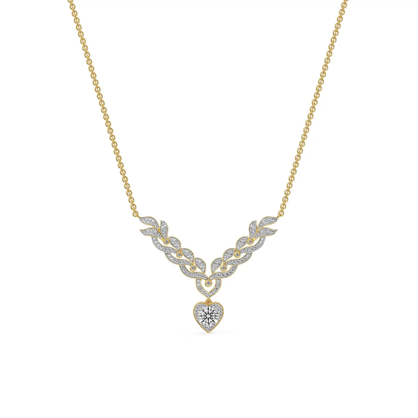 Heartwoven Hearts & Arrows Lab Grown Diamond Necklace
Prospective view