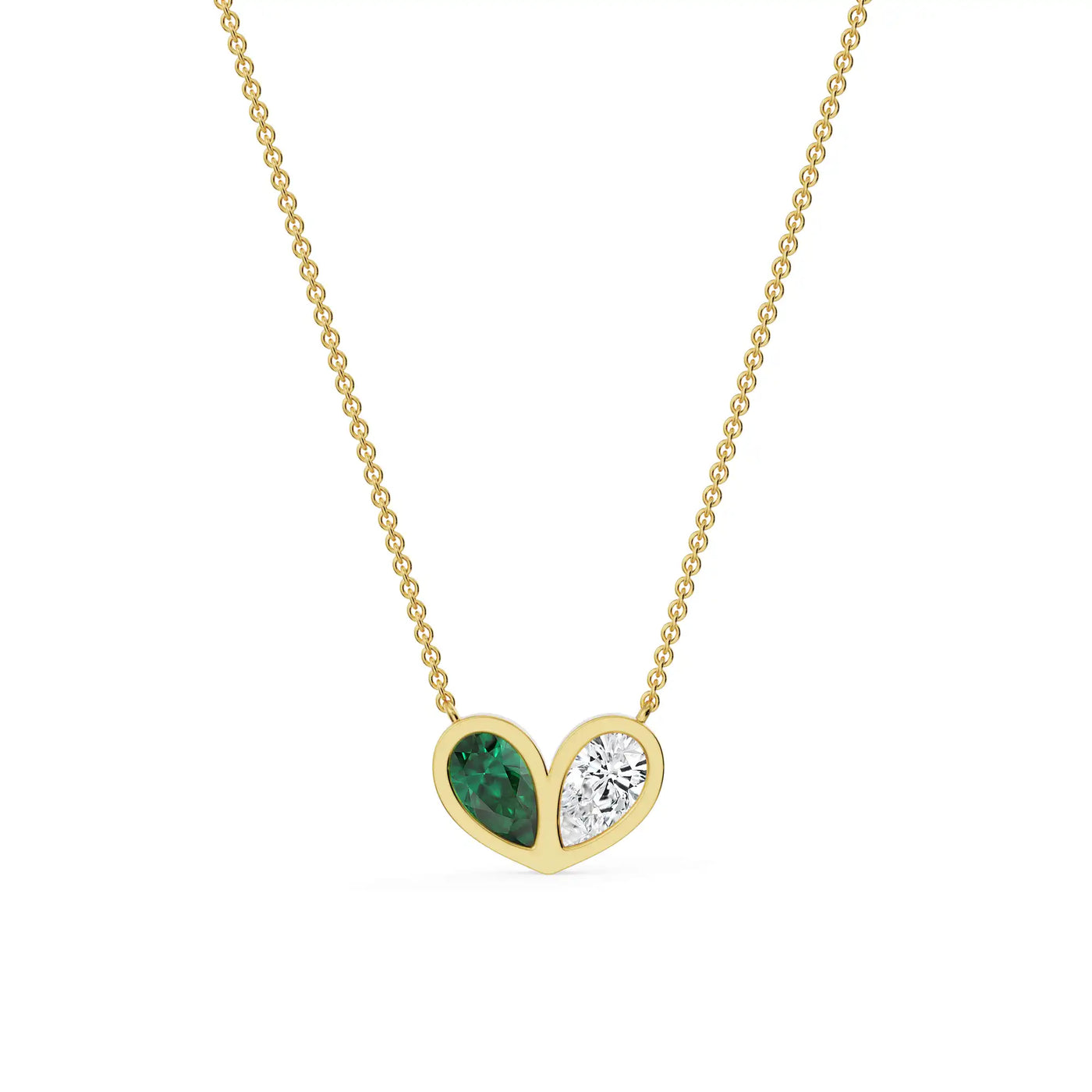 Toi et Moi Lab Grown Diamond Necklace