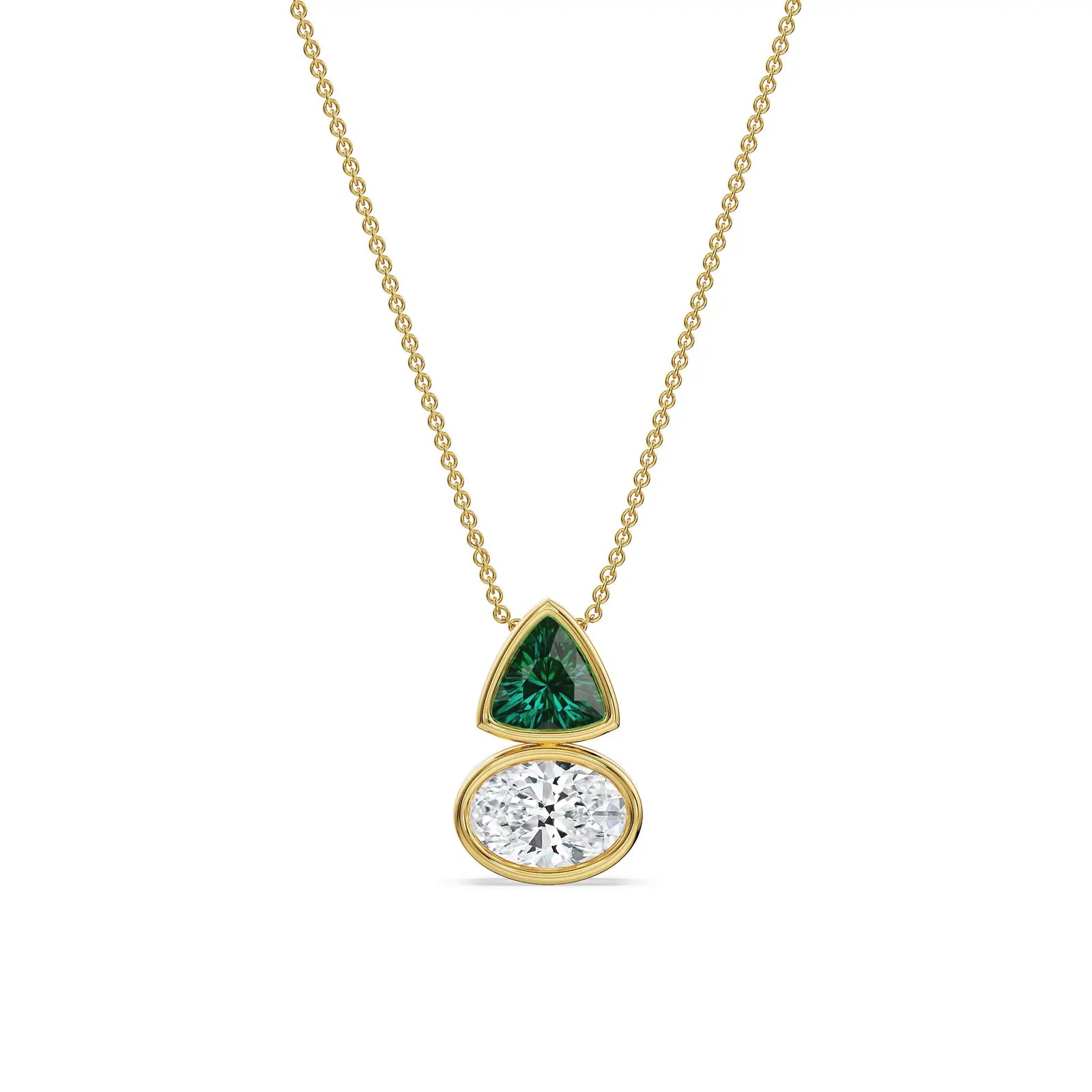 Curve Crush Lab Grown Diamond Necklace
Front View