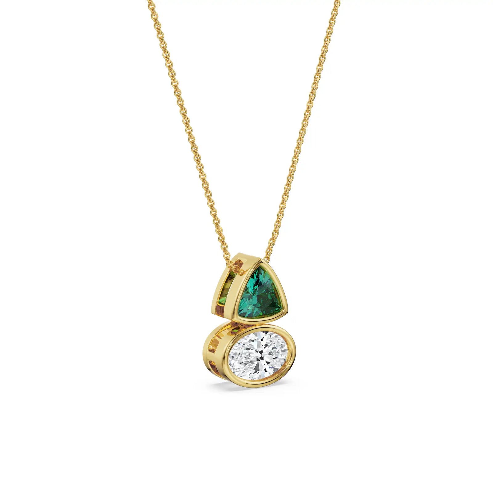 Curve Crush Lab Grown Diamond Necklace
Side View