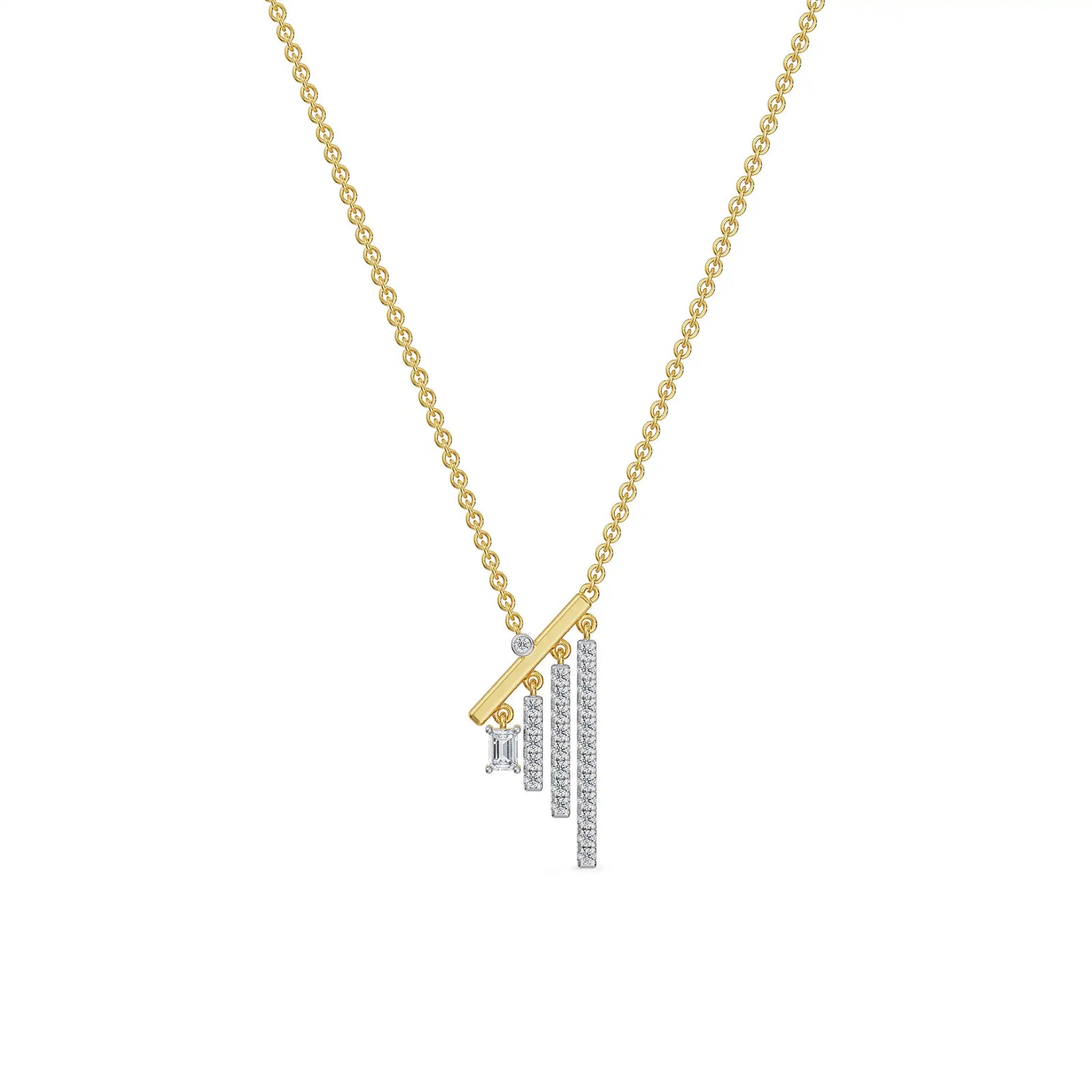 Linear Lab Grown Diamond Necklace
