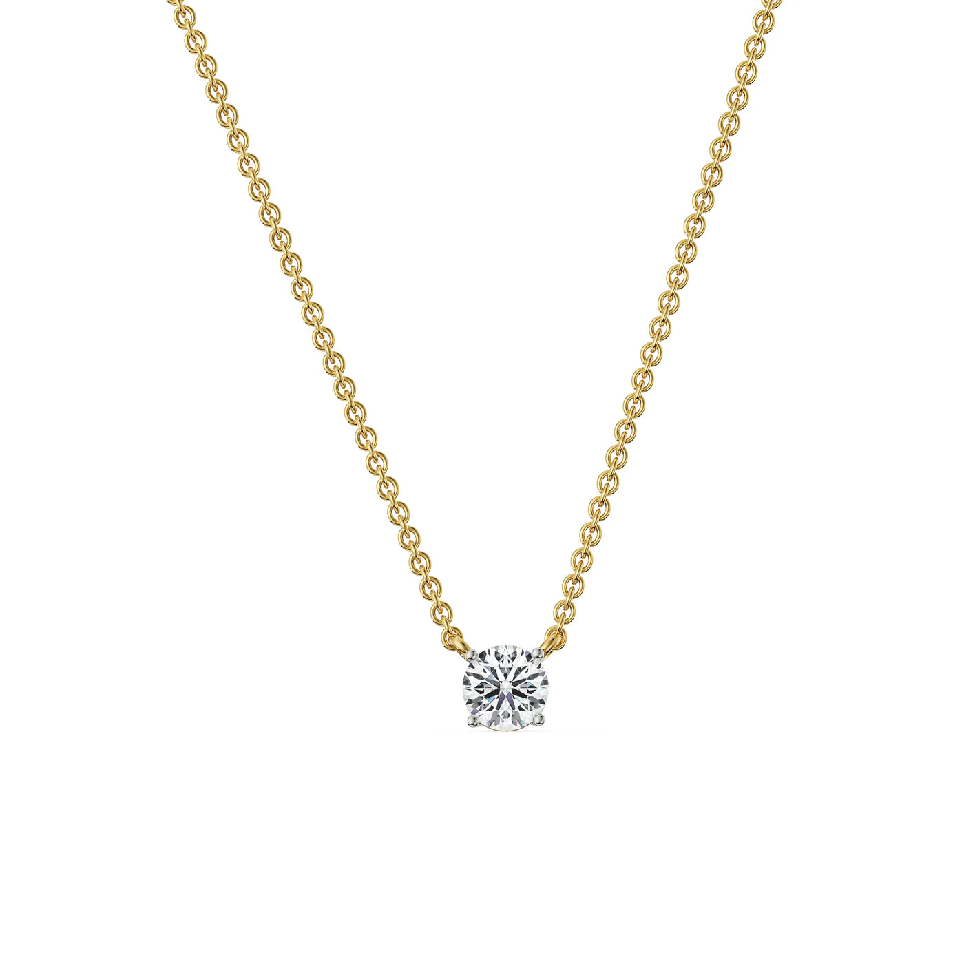 0.75 CT Solitaire Lab Grown Diamond Necklace