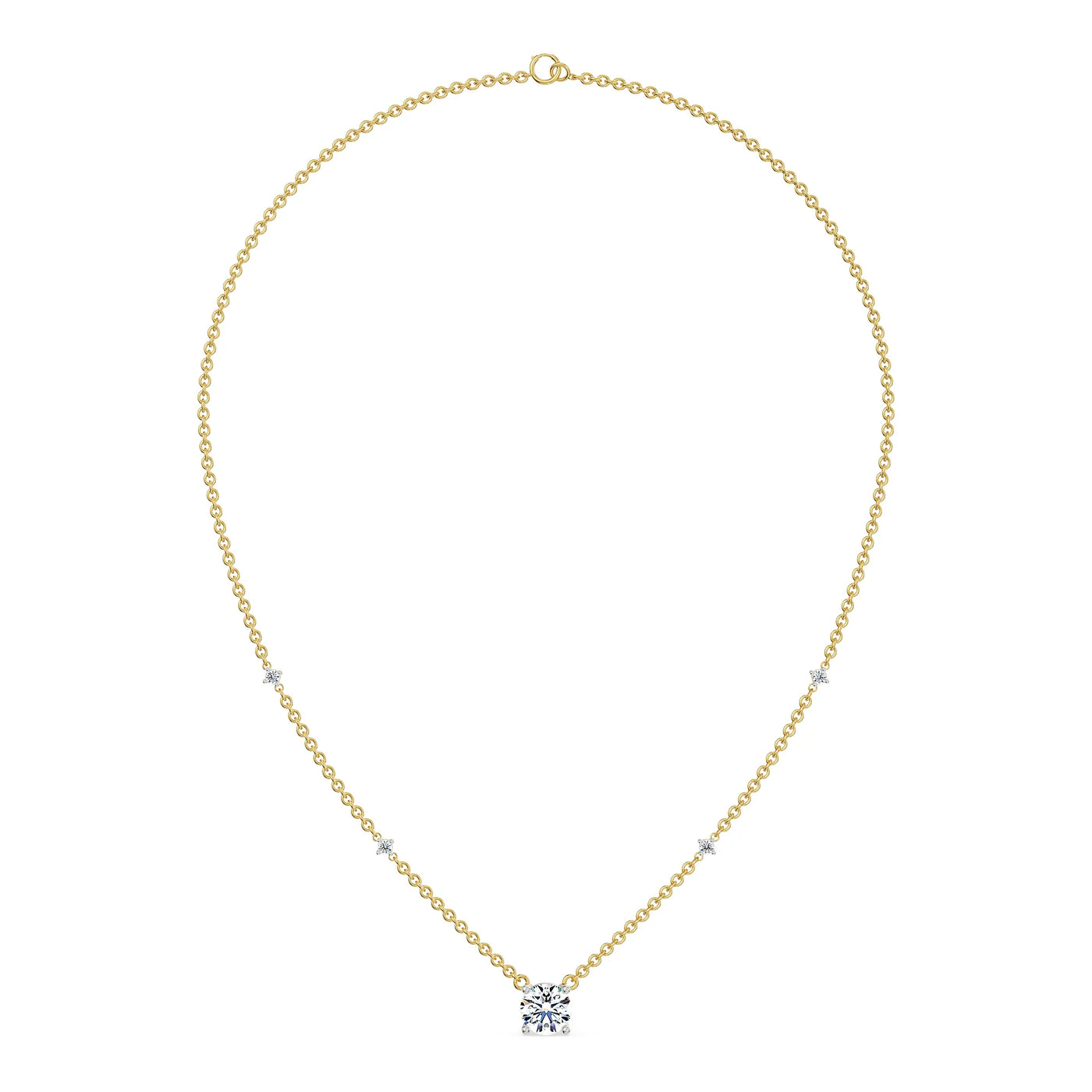 0 5 CT Solitaire Lab Grown Diamond Necklace_in-stock