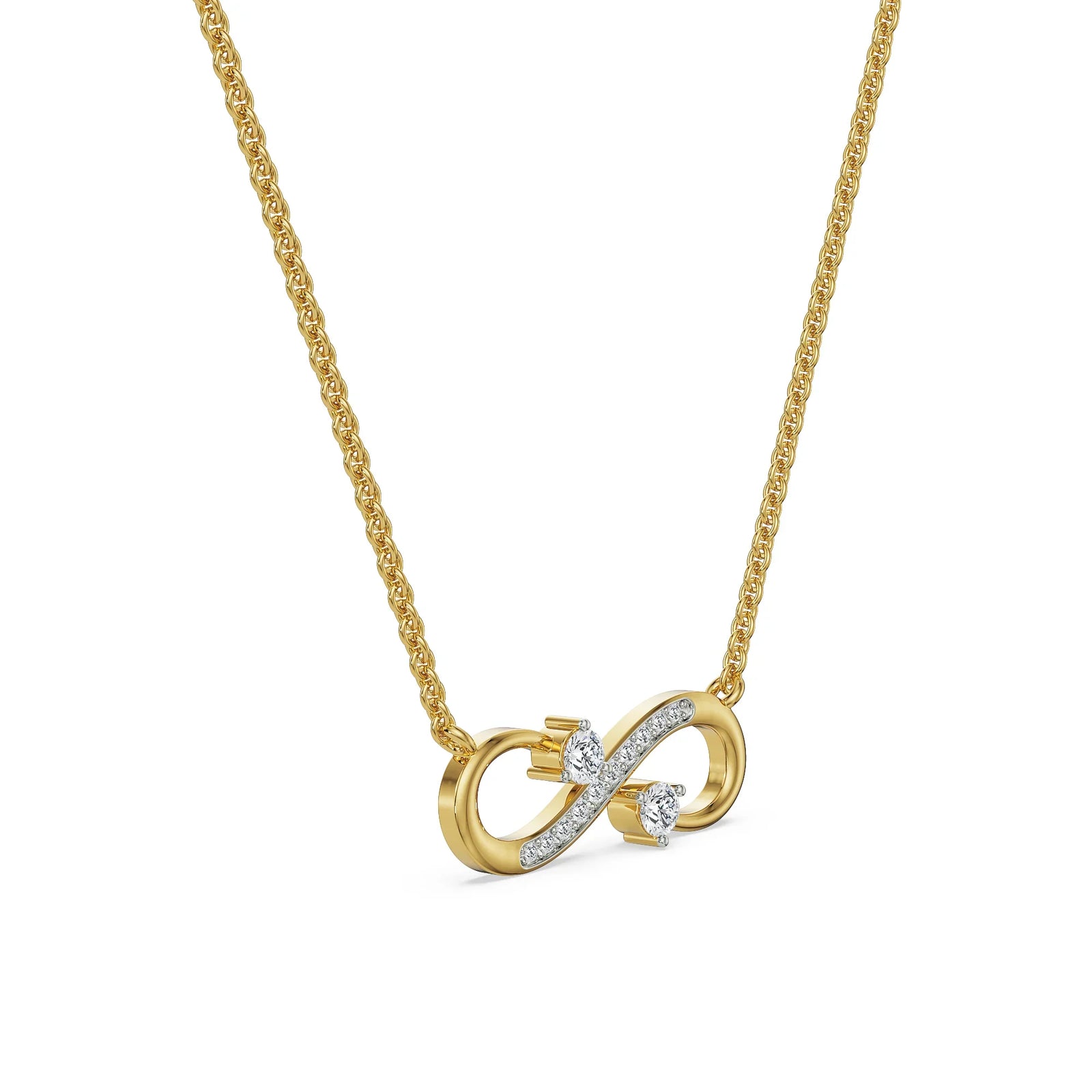 Infinity Lab Grown Diamond Necklace_in-stock