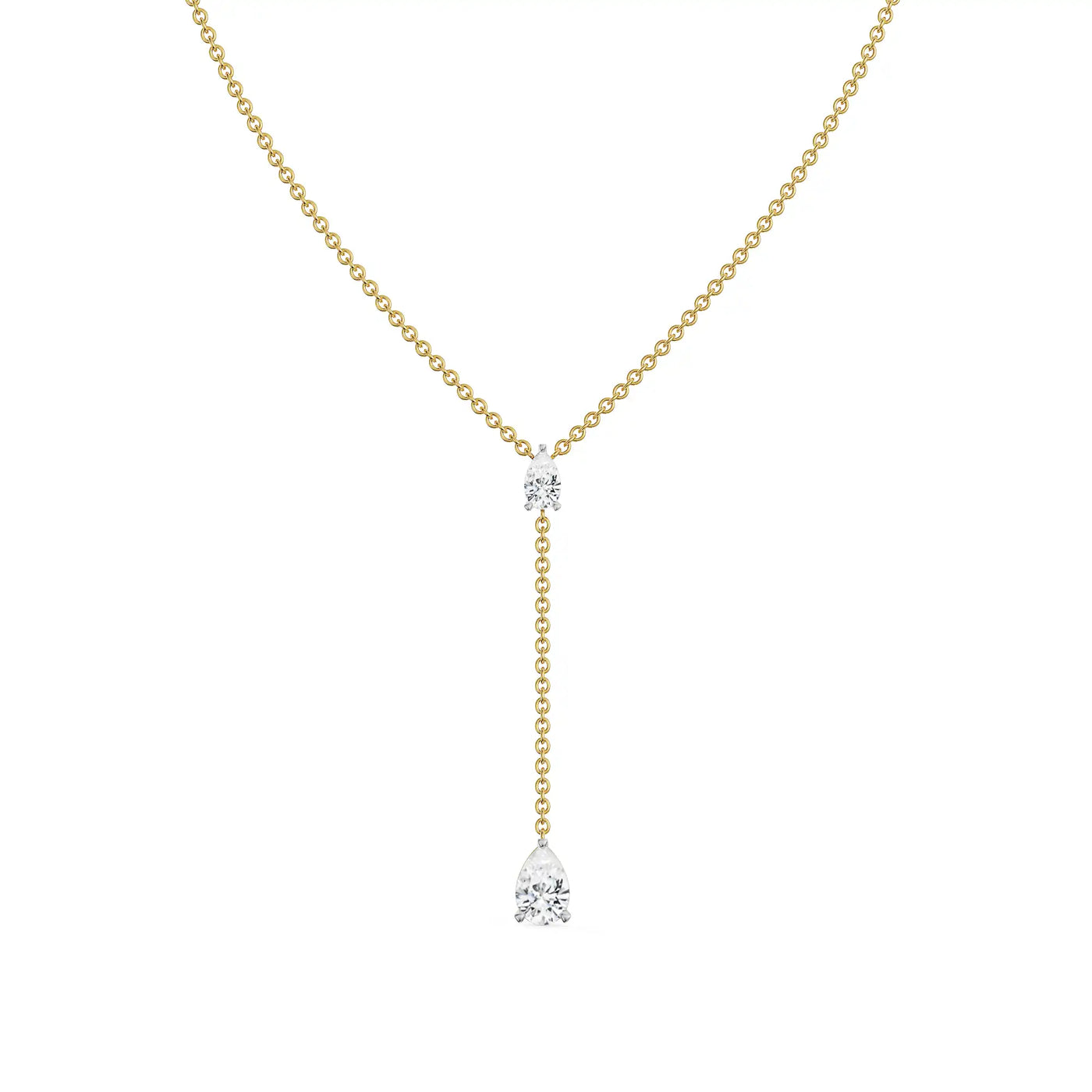 Pear Drop Lab Grown Diamond Necklace 9KT