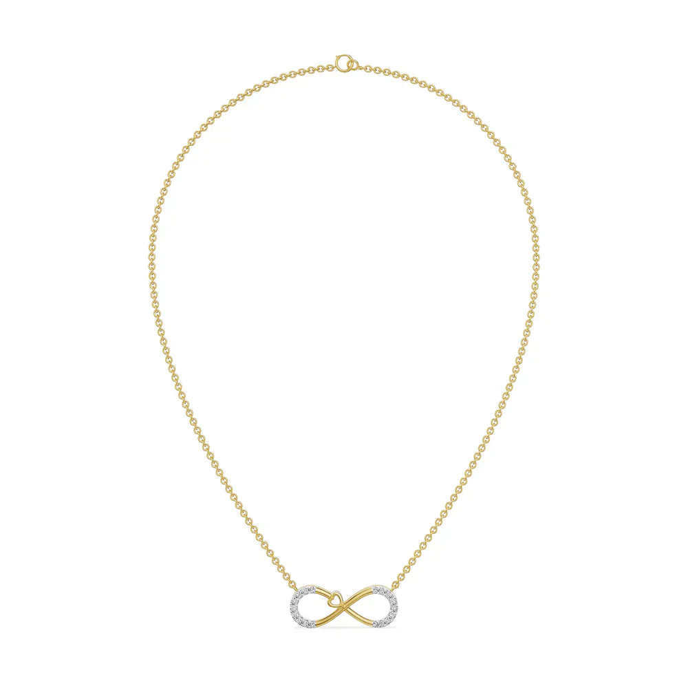 Infinity Suhana Lab Grown Diamond Necklace 9KT