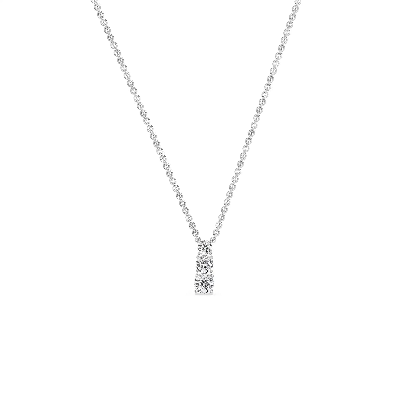Troi Dainty Lab Diamond Pendant- Prospective view