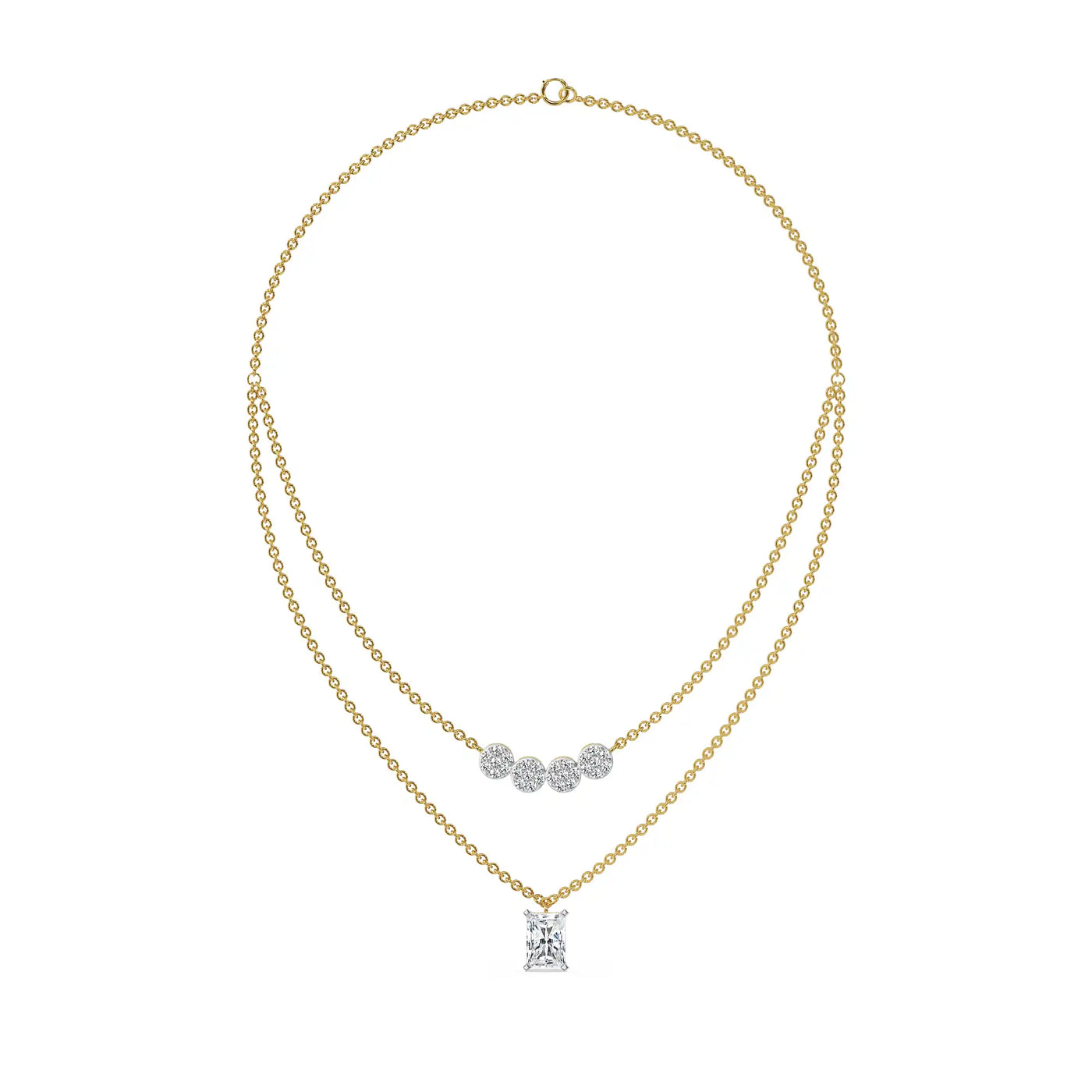 Tina Layered Lab Grown Diamond Necklace