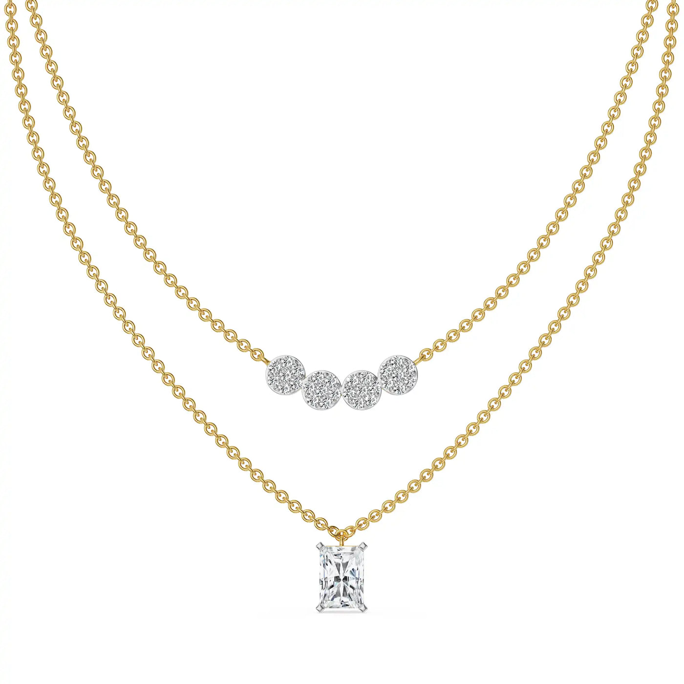 Tina Layered Lab Grown Diamond Necklace_in_stock