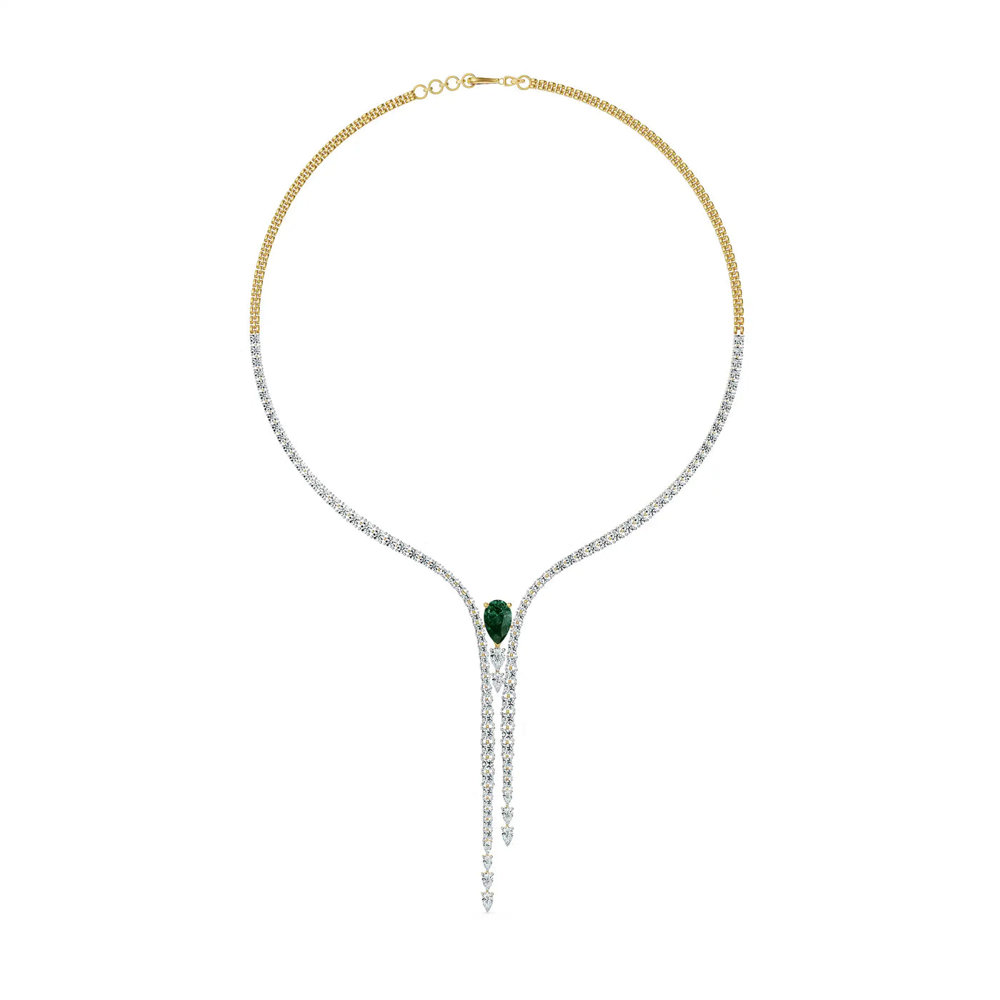 Empress Dewdrop Lab Grown Diamond Necklace_in_stock