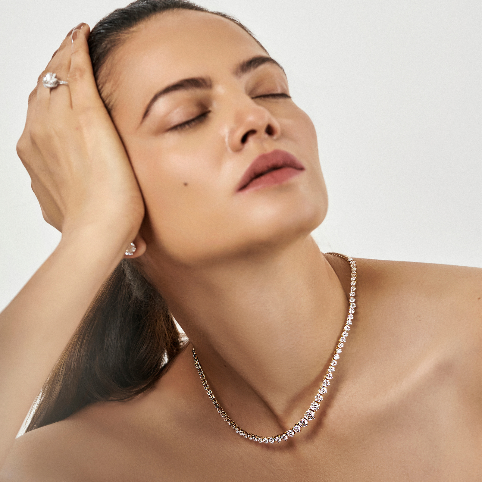 Lab Grown Diamond Tennis Necklace_in_stock