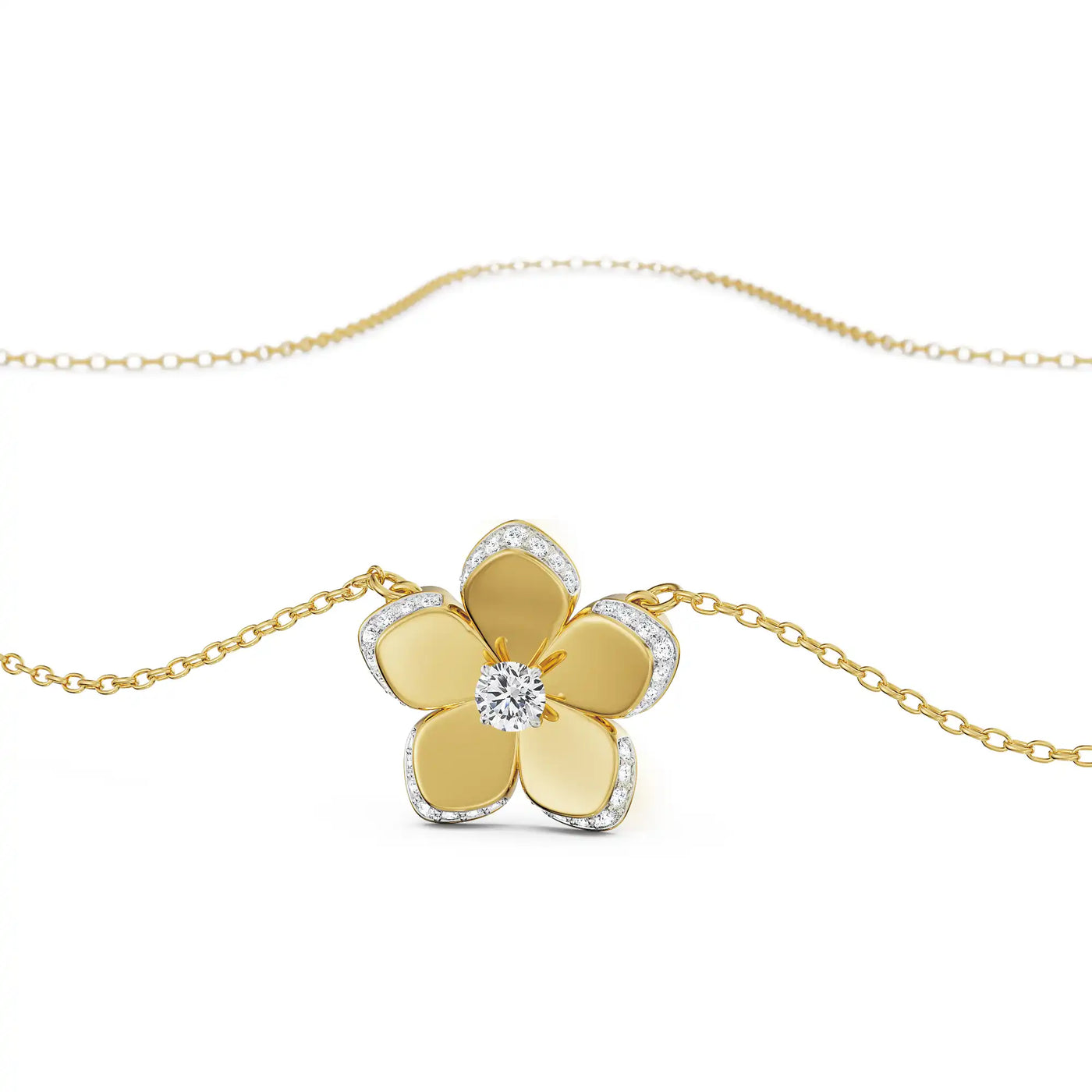 Flora Blooming Diamond Necklace_in_stock