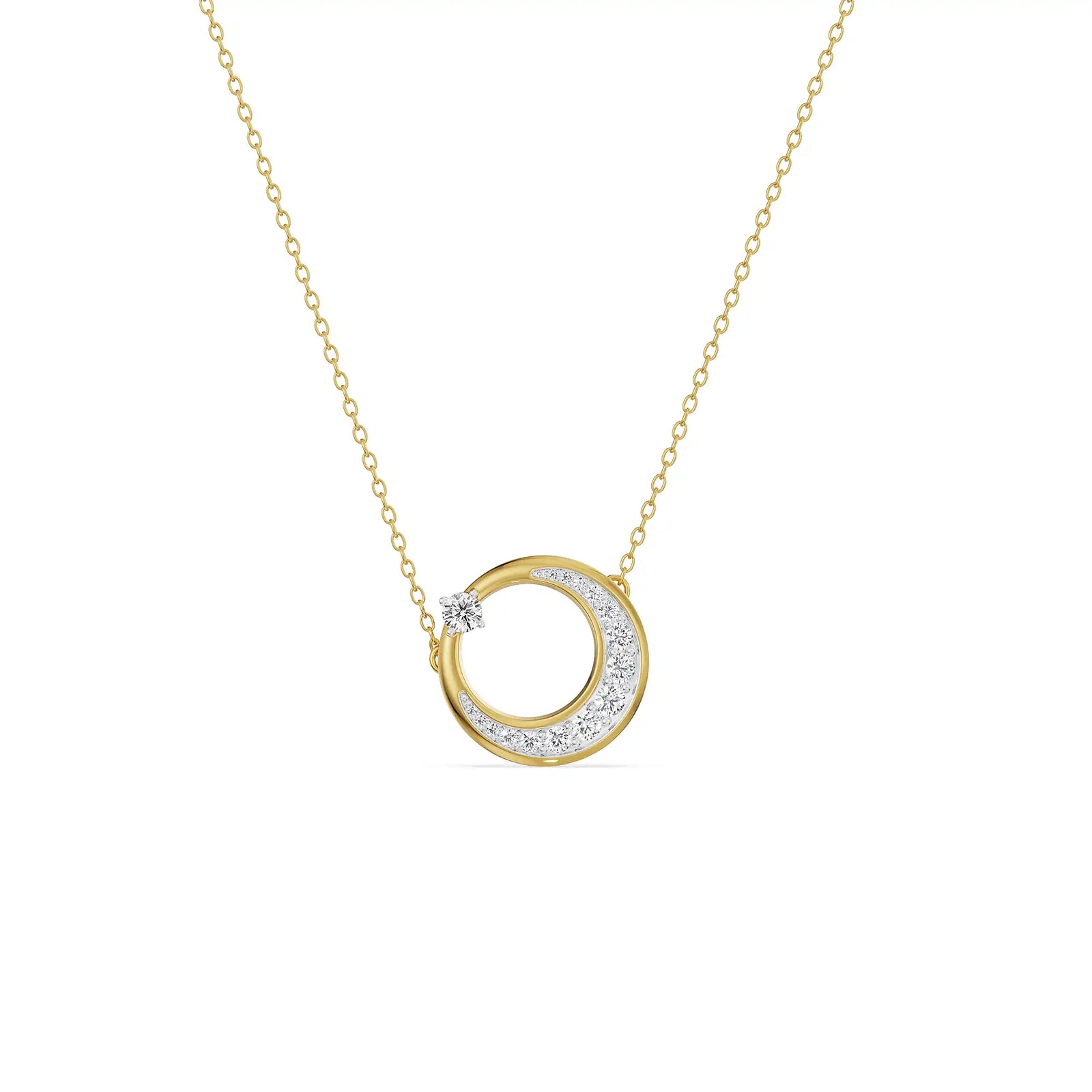 Night Sky Diamond Necklace prospective view