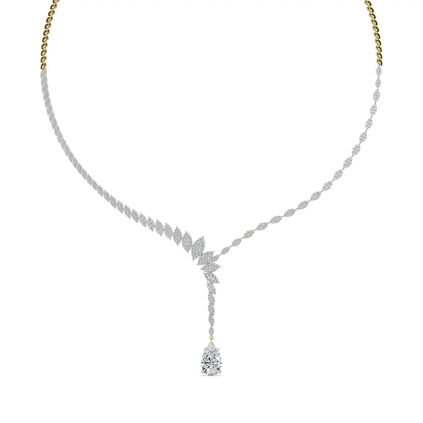 Frostfall Vine Lab Grown Diamond Necklace