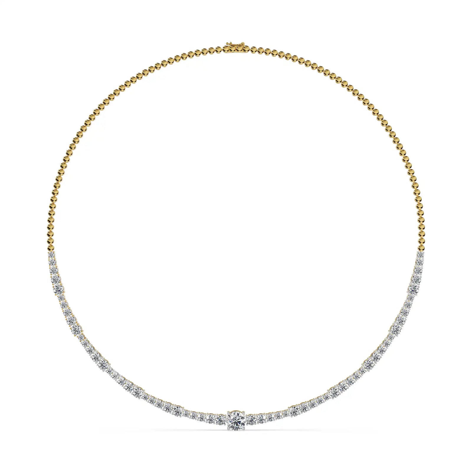 Infinity Spark Lab Grown Diamond Necklace - front view