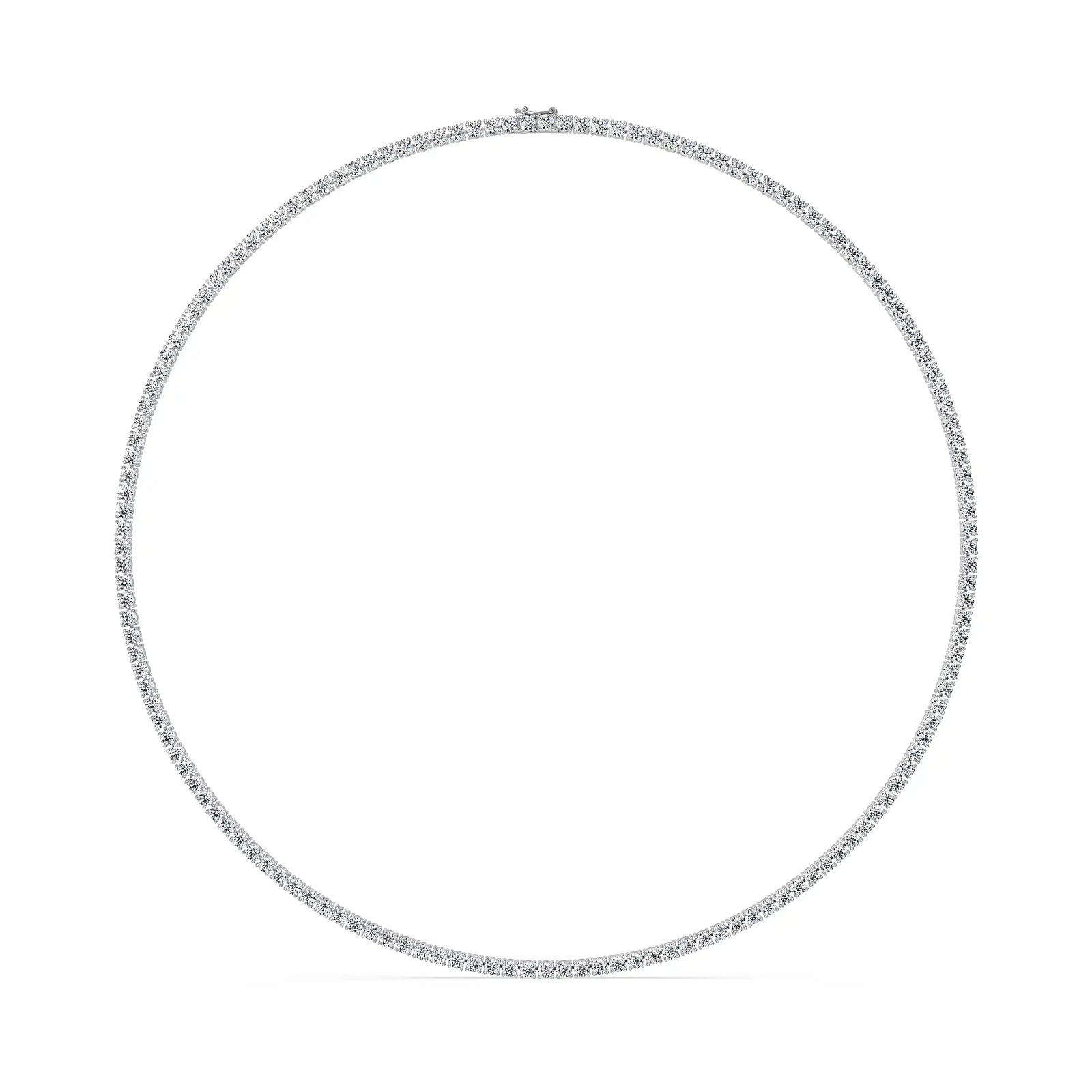 Minimal Elegance Lab Grown Diamond Tennis Necklace - front view